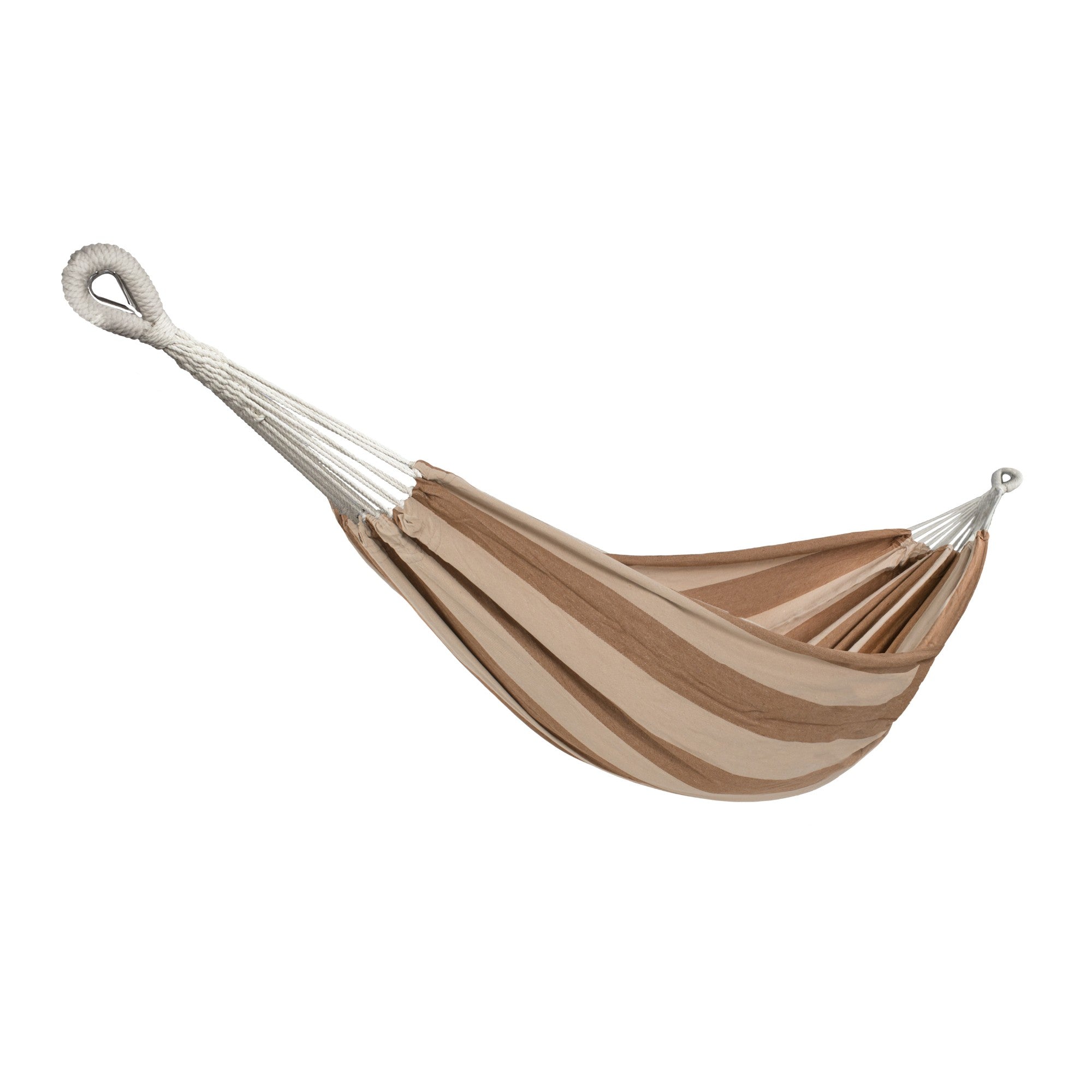 Bliss Hammocks Double Hammock with Rope Loops & Tree Straps, 265 lb, Cappuccino - VMInnovations