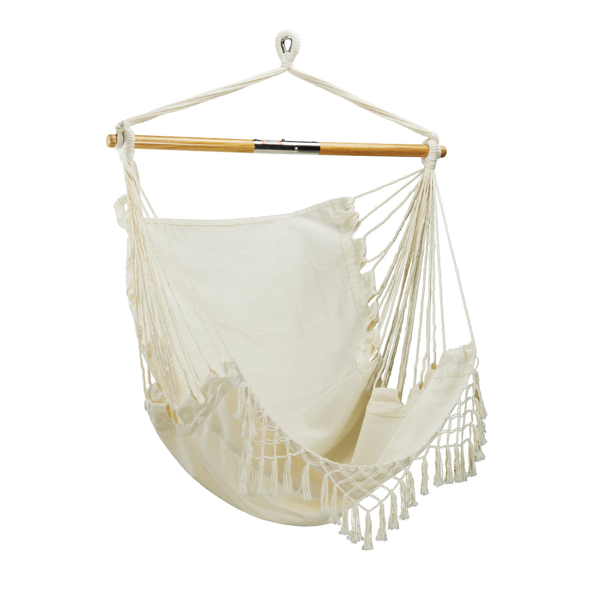Bliss Hammocks Tahiti Fabric Hammock Chair with Spreader Bar and Hardware, Natural