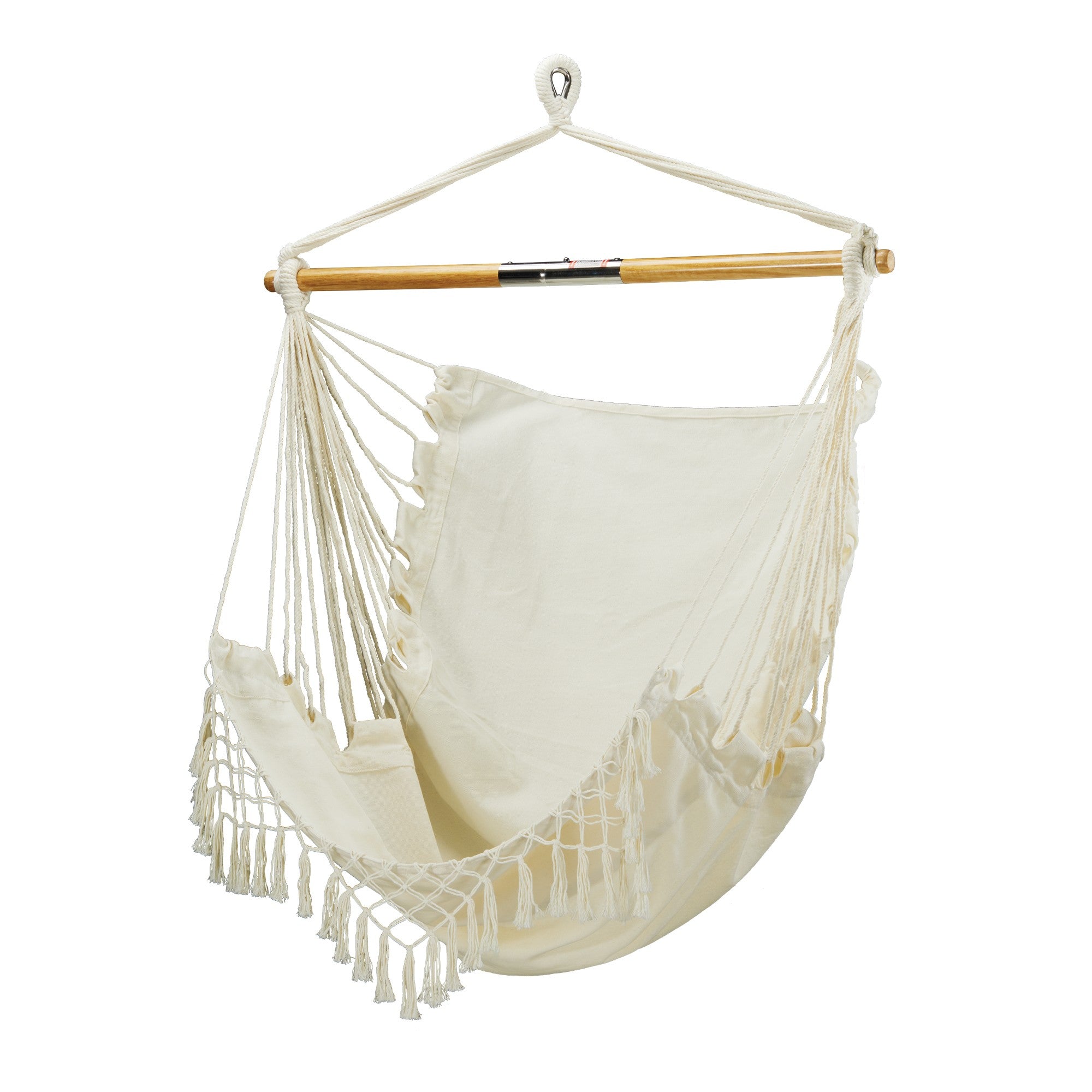 Bliss Hammocks Tahiti Fabric Hammock Chair with Spreader Bar and Hardware, Natural