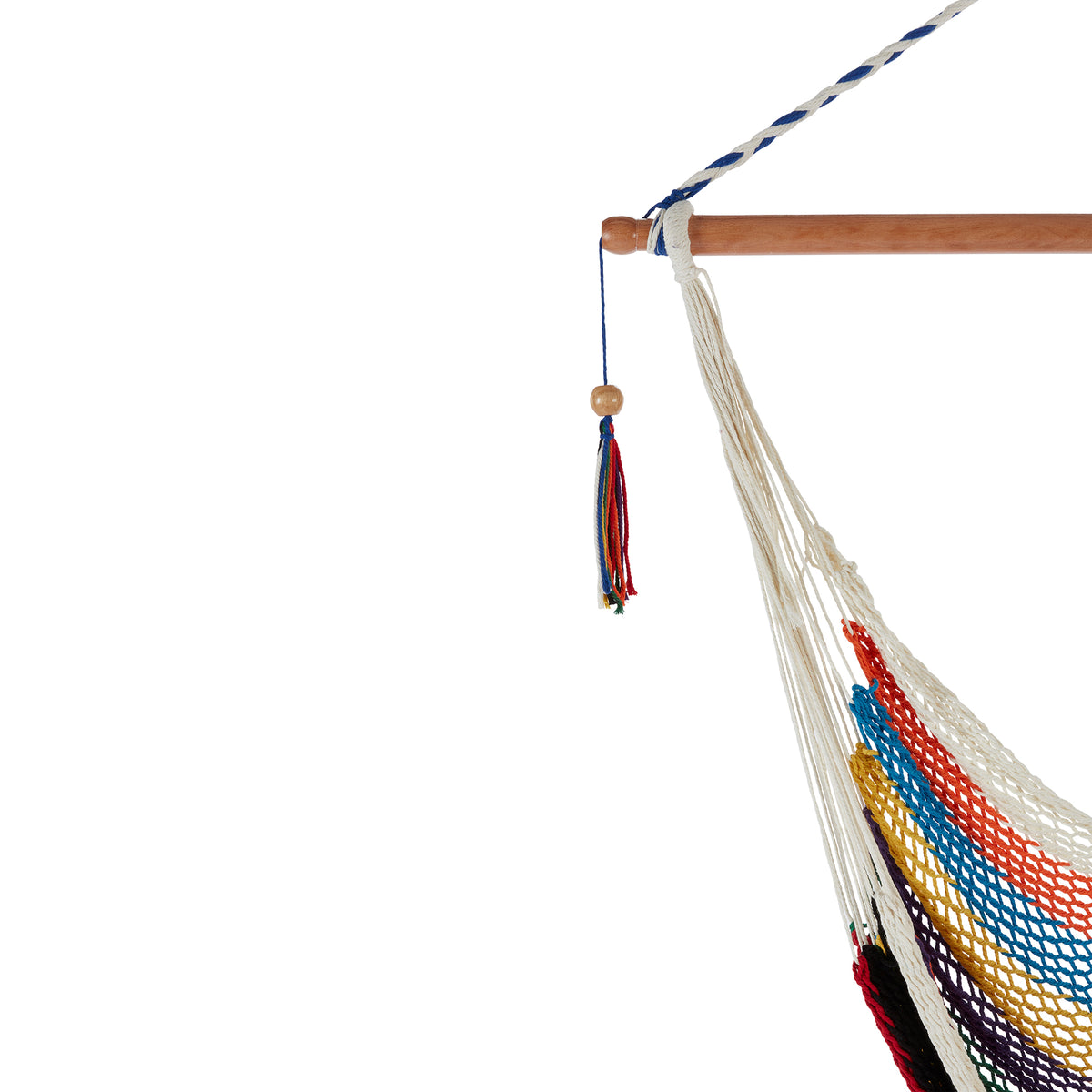 Bliss Hammocks Tahiti Rope Hammock Chair W Spreader Bar & Hardware, (Open Box)