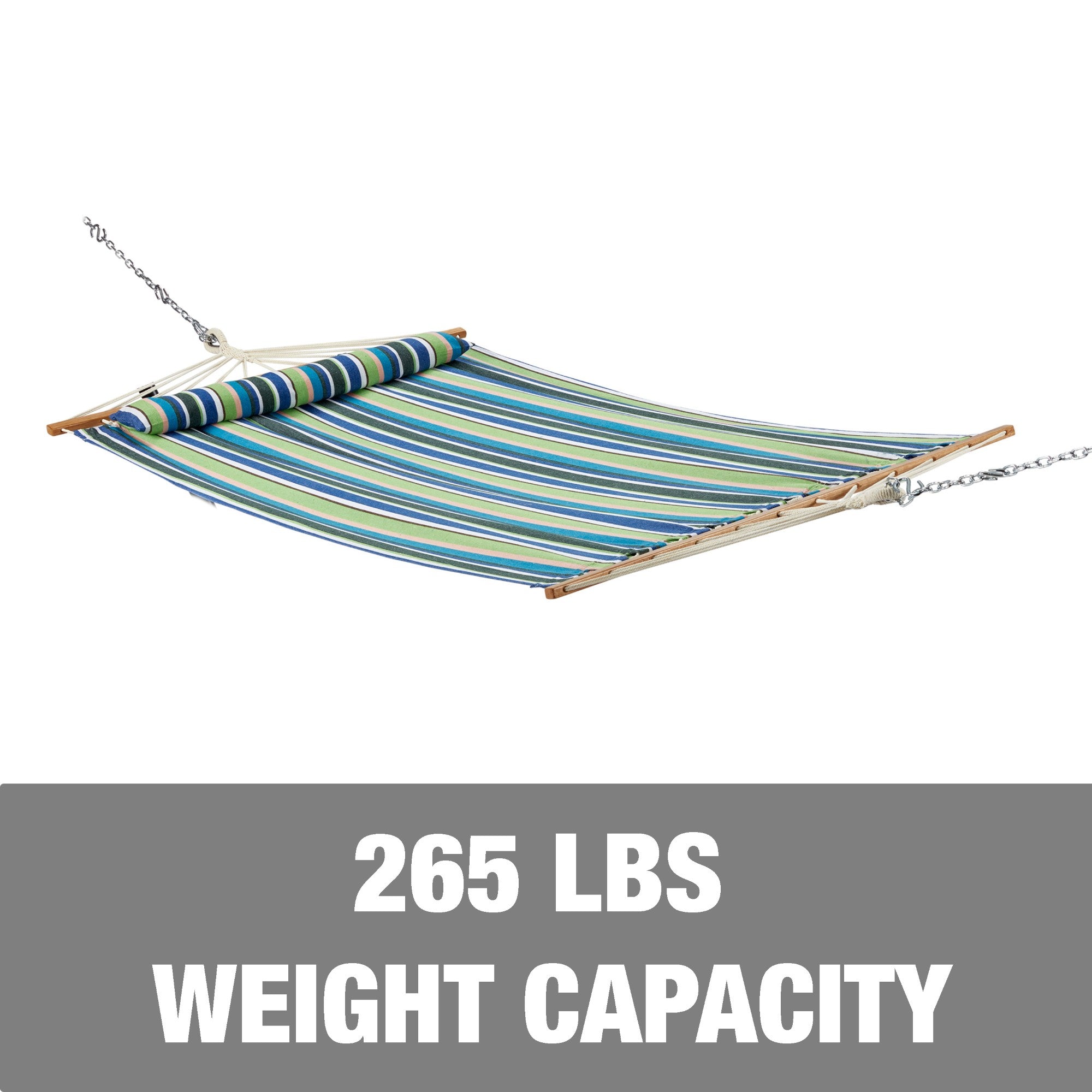 Bliss Hammocks Caribbean Hammock with Pillow & Hardware, 48" Wide, (Open Box)