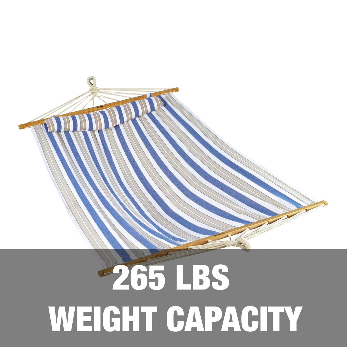 Bliss Hammocks Caribbean Hammock w/ Pillow & Hardware, 48" Wide, (Open Box)