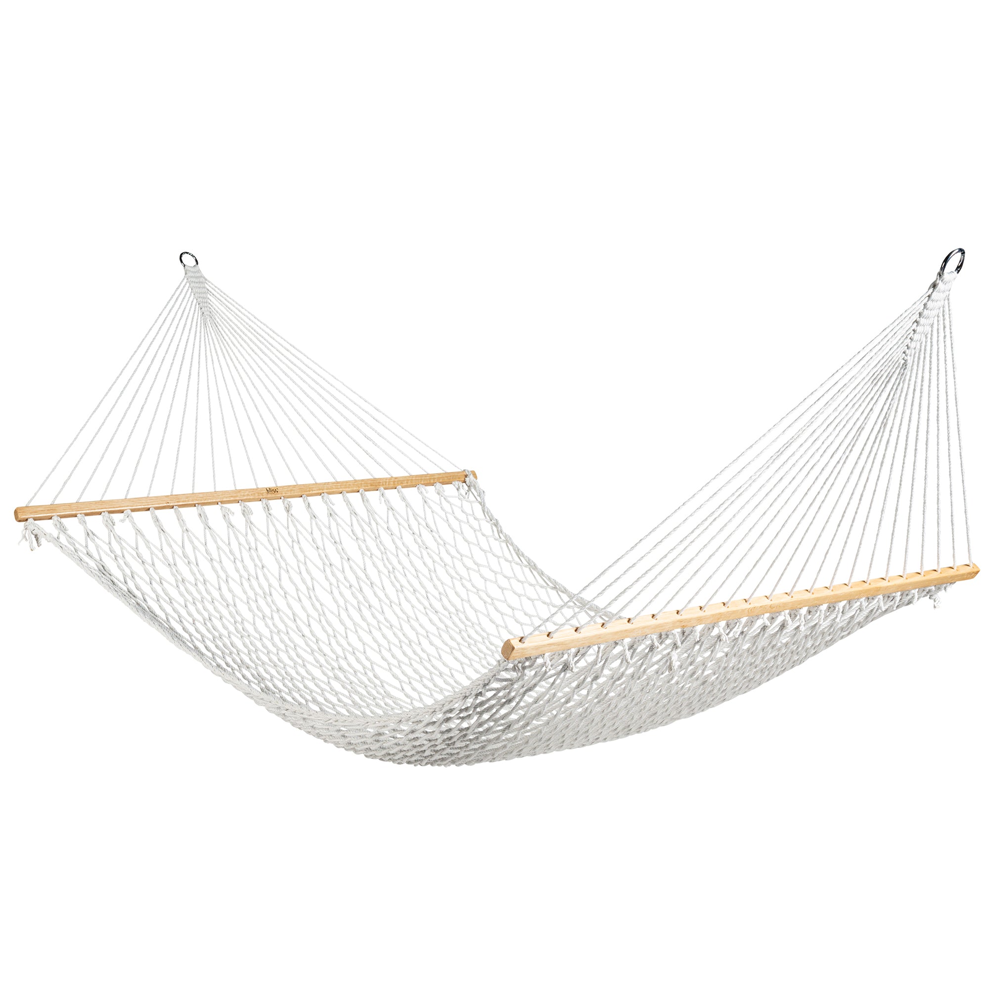 Bliss Hammocks Classic 2-Person Polyester Rope Hammock w/Spreader Bar (Open Box)