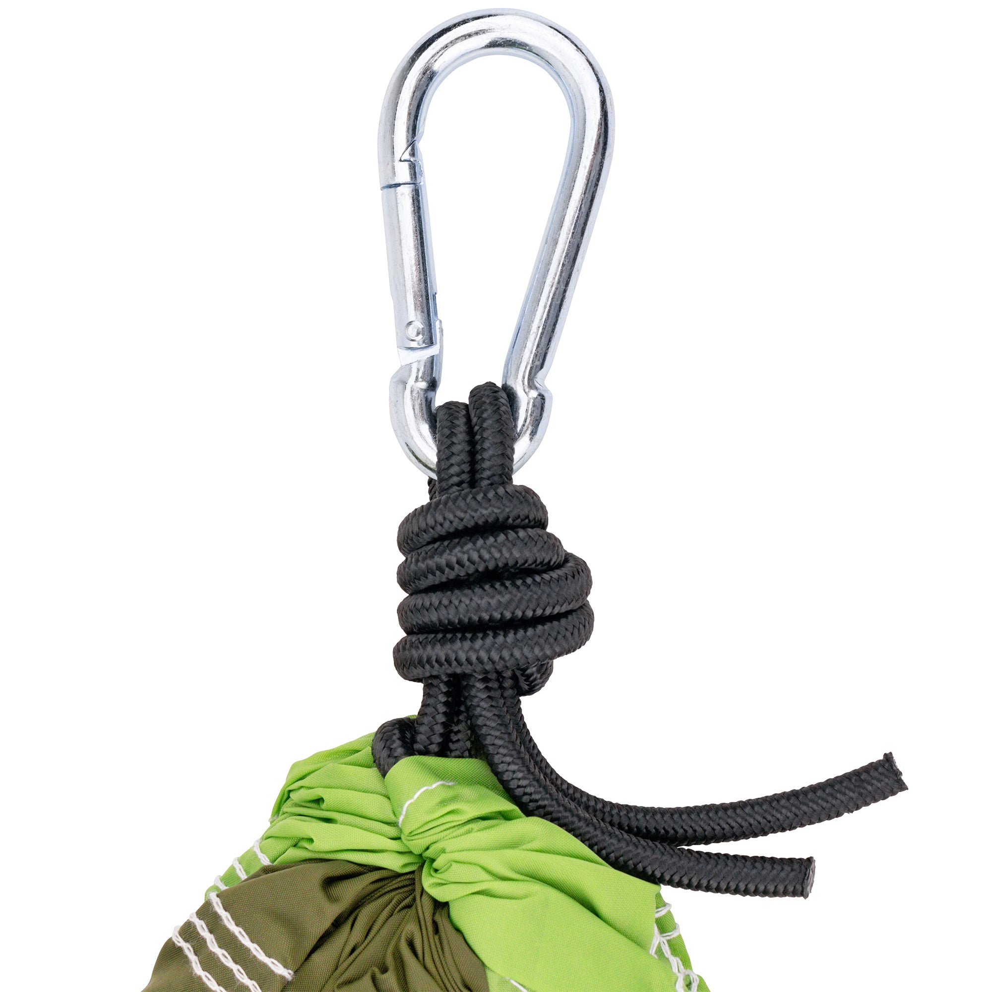 Bliss Hammocks Hammock in a Bag with Carabiner Hooks & Tree Straps, Forest Green - VMInnovations