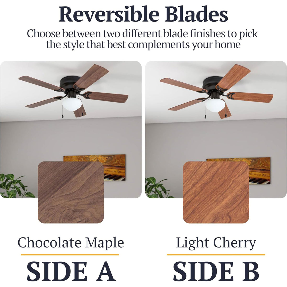 Prominence Home Alvina 42 Inch Indoor LED Ceiling Fan with Pull Chain,(Open Box) - VMInnovations