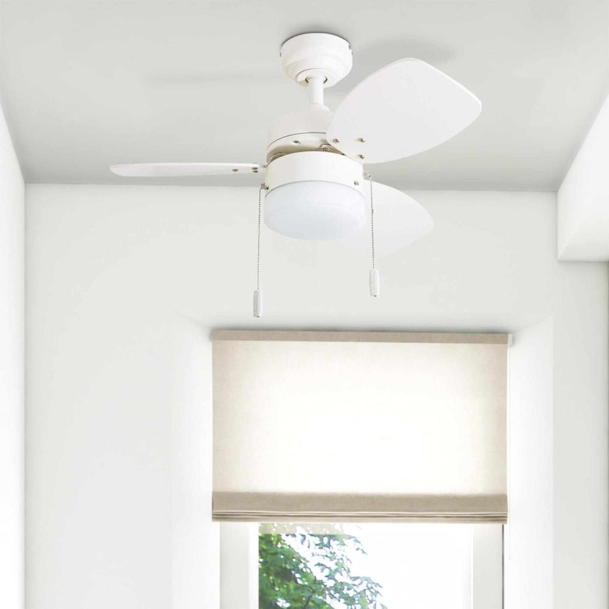 Honeywell Ocean Breeze 30" Indoor Ceiling Fan with Light & Pull Chain(Used)