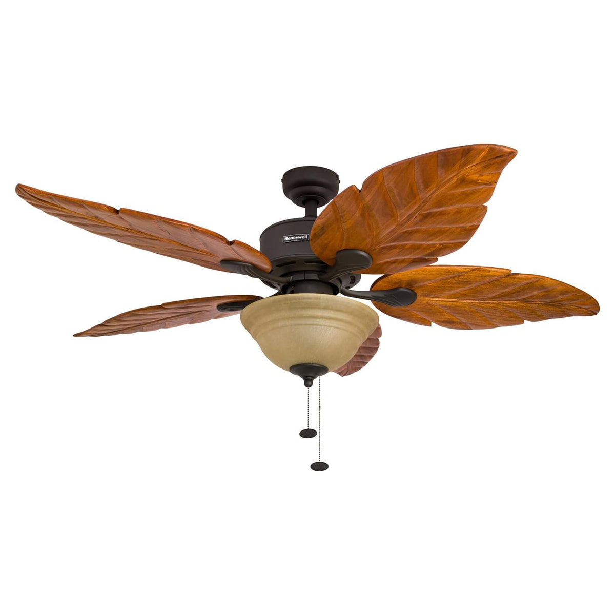 Honeywell Sabal Palm 52-Inch Tropical Ceiling Fan with Light, 5 Blades(Open Box)