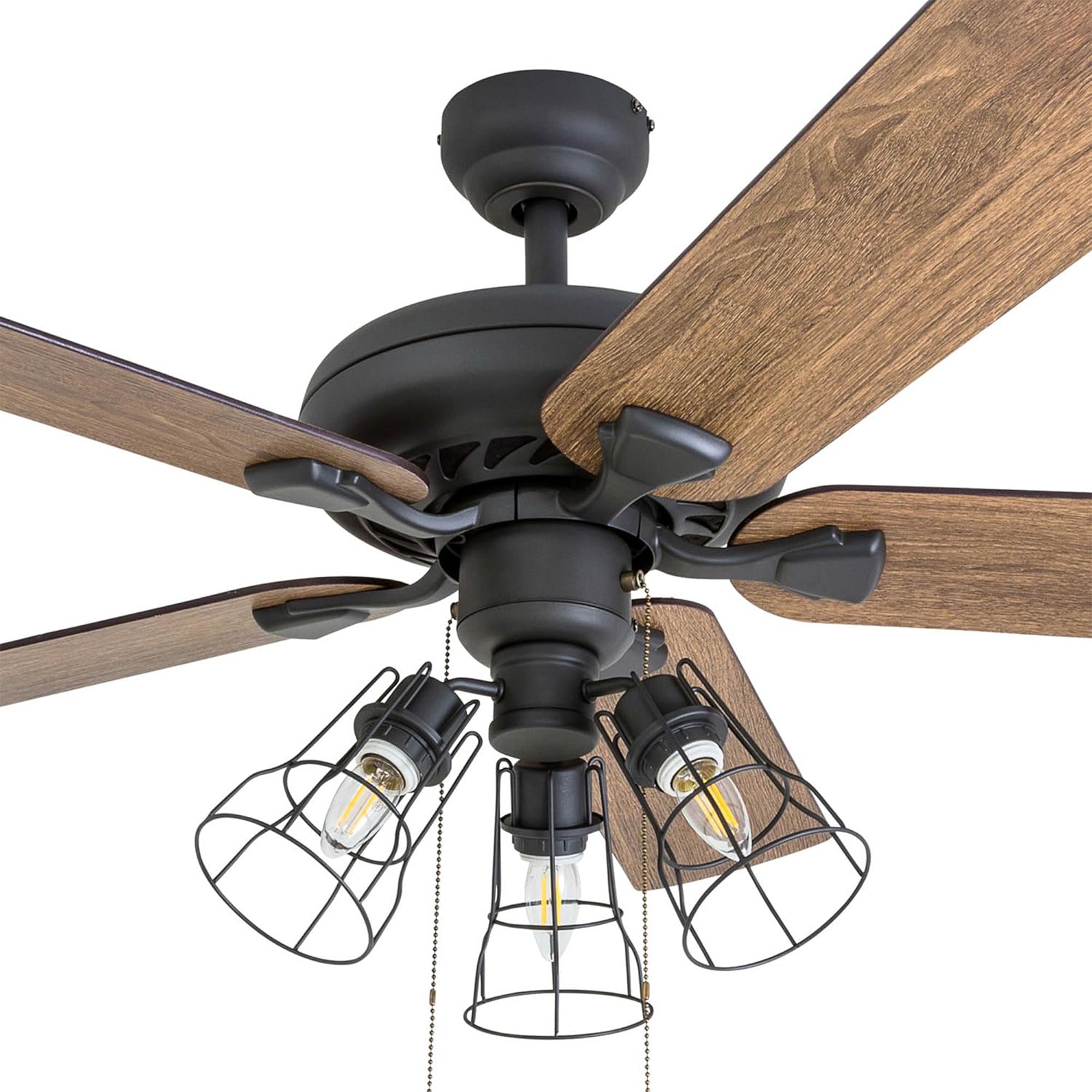 Prominence Home Lincoln Woods 52" Ceiling Fan with Light, Pull Chain, (Open Box)