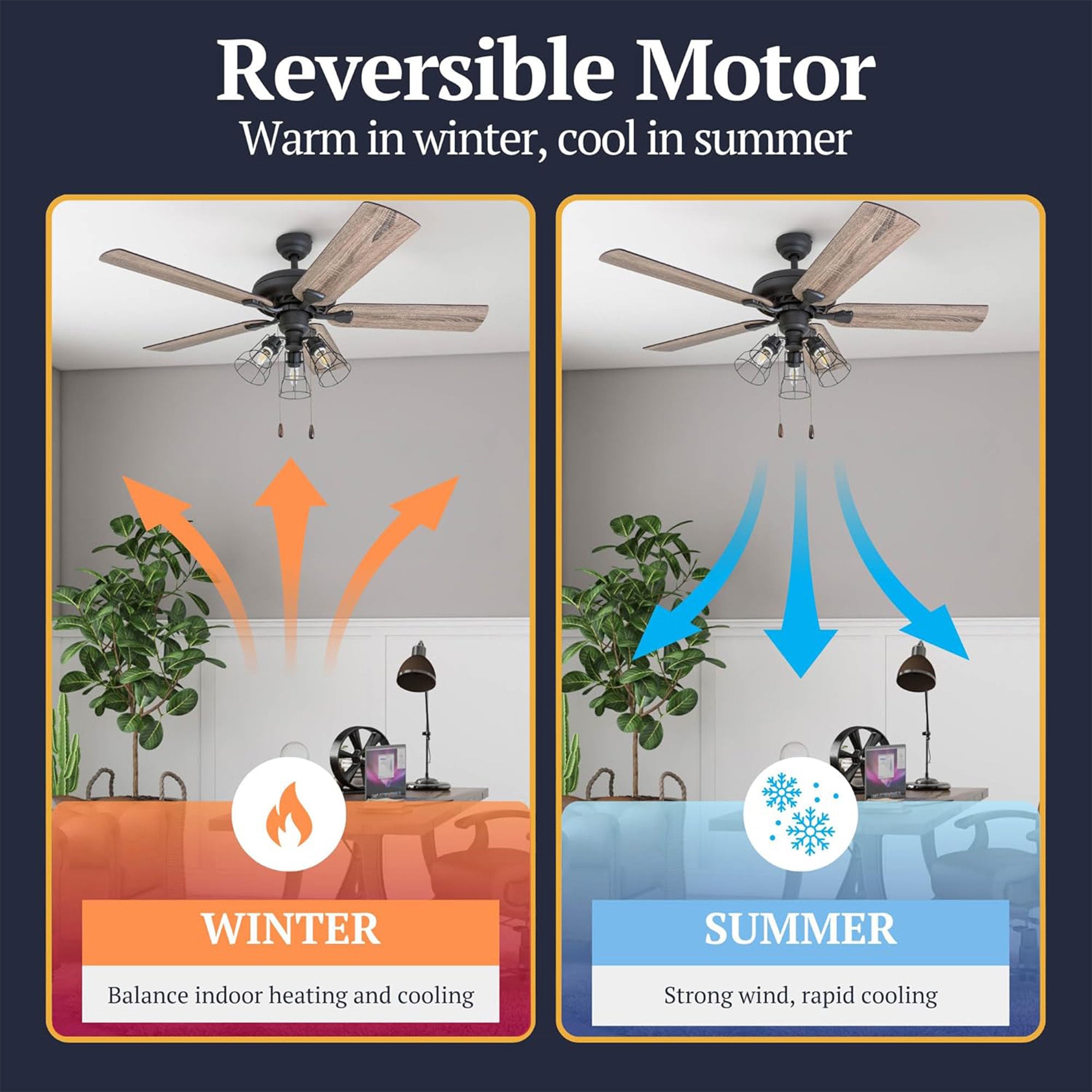 Prominence Home Lincoln Woods 52" Ceiling Fan with Light, Pull Chain, (Open Box)