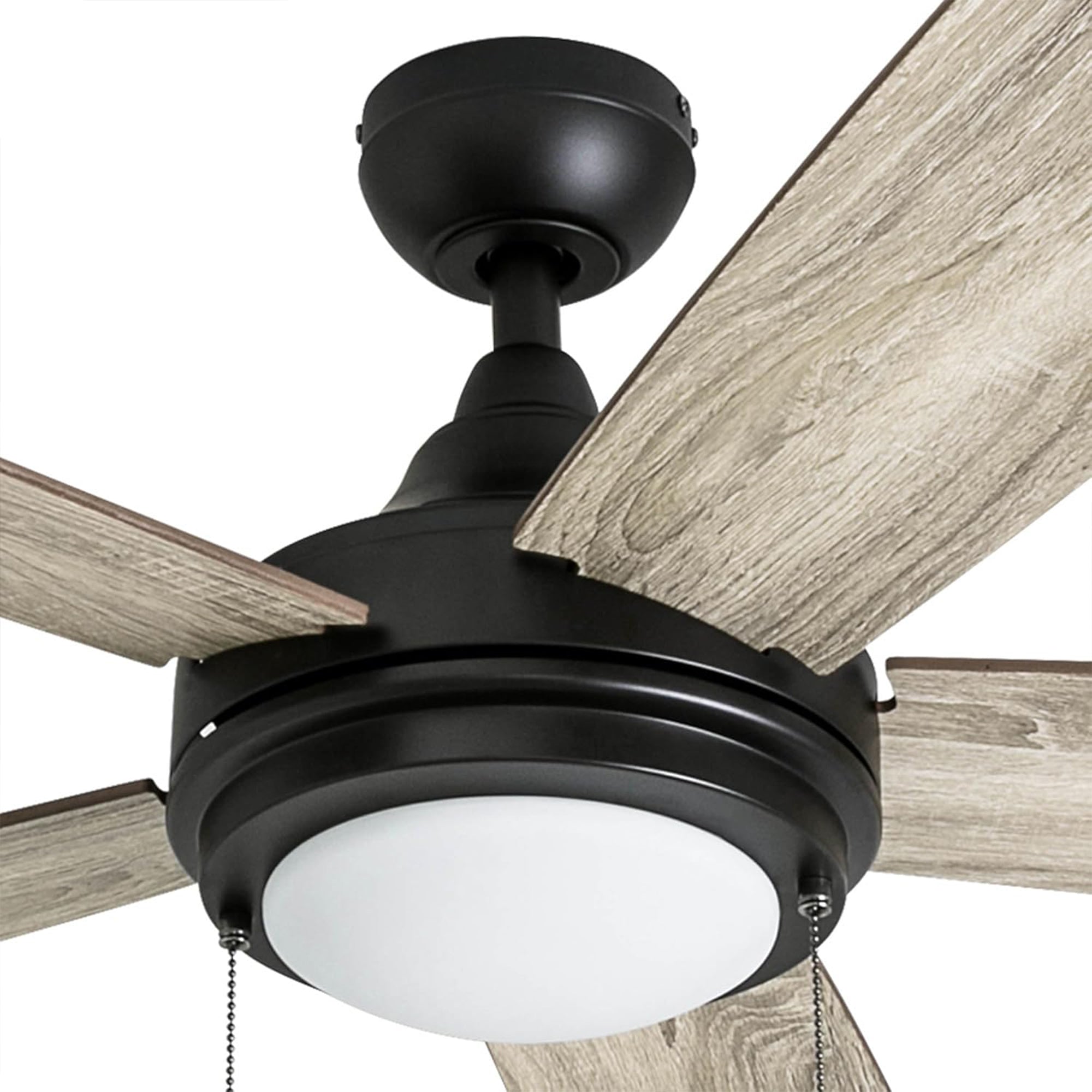 Honeywell Ventnor 52" Modern Farmhouse LED Ceiling Fan with Pull Chain, Bronze - VMInnovations