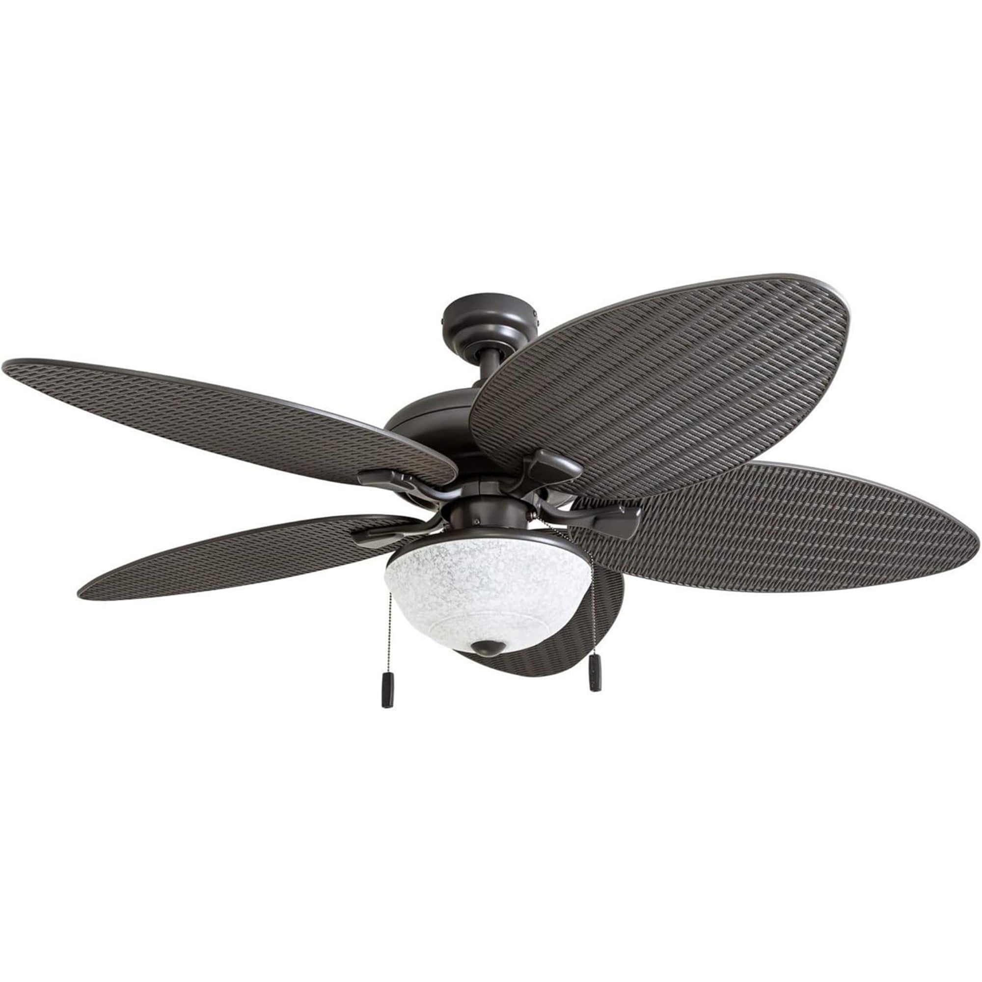 Honeywell Inland Breeze 52" Tropical Indoor Outdoor Ceiling Fan w/ Light, Bronze - VMInnovations