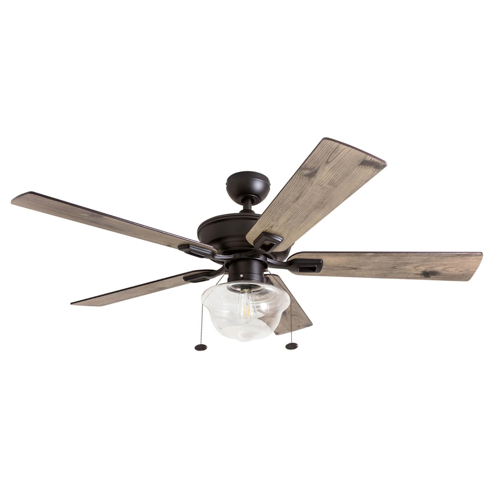 Prominence Home Abner 52" Farmhouse Indoor/Outdoor Ceiling Fan w/ Chain, Bronze - VMInnovations