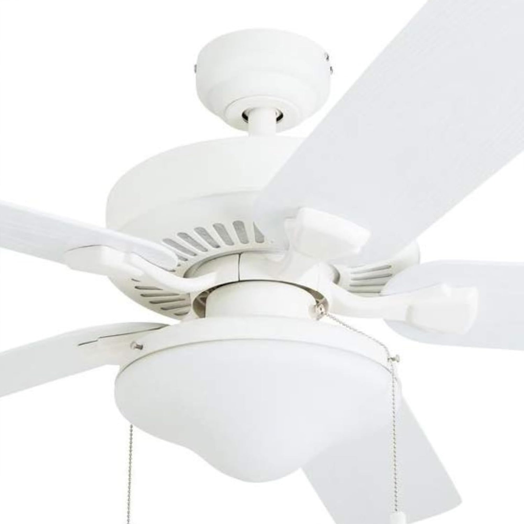 Honeywell Belmar 52 Inch Indoor Outdoor Ceiling Fan with Pull Chain, White - VMInnovations
