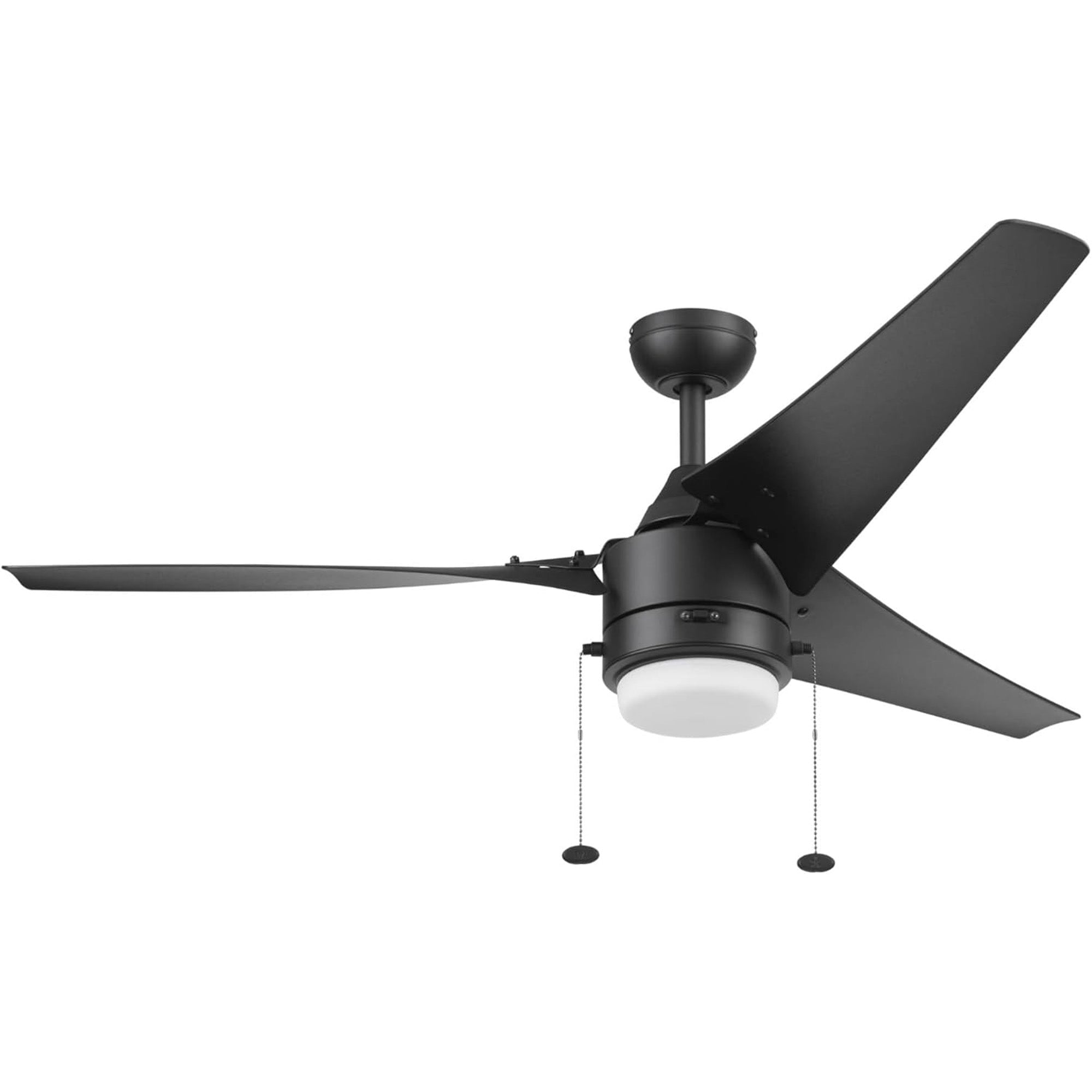 Prominence Home Teo 56 Inch Outdoor LED Ceiling Fan With Light, Matte Black - VMInnovations