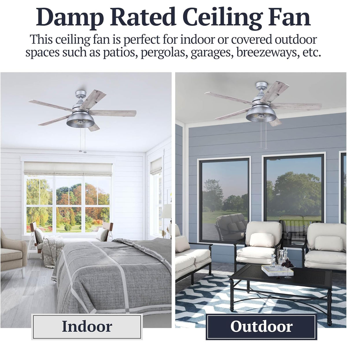 Prominence Home Brightondale 52 Inch Industrial Ceiling Fan w/ Light (Open Box) - VMInnovations
