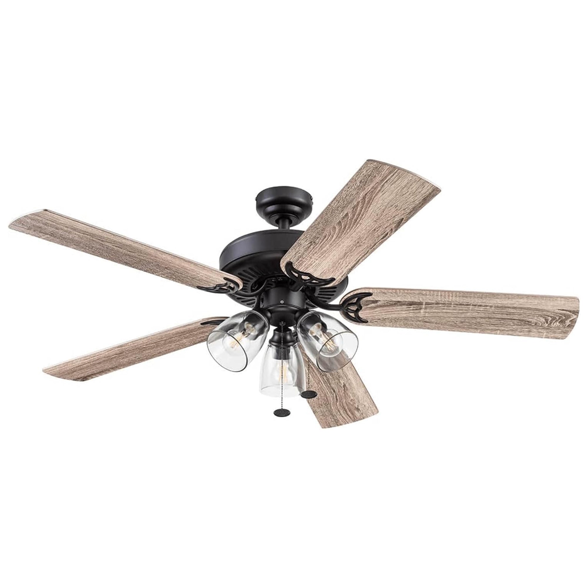 Prominence Home Saybrook 52 Inch Farmhouse LED Ceiling Fan with Light,(Open Box)