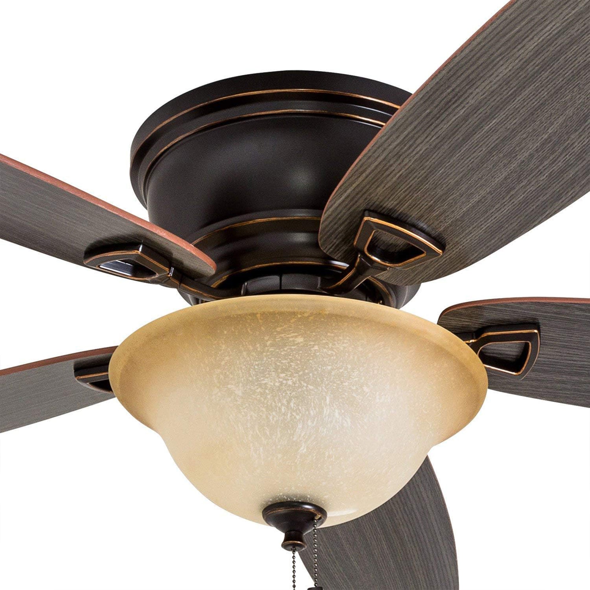 Honeywell Glen Alden 52" Indoor Ceiling Fan with Bowl Light, Pull Chain (Used)
