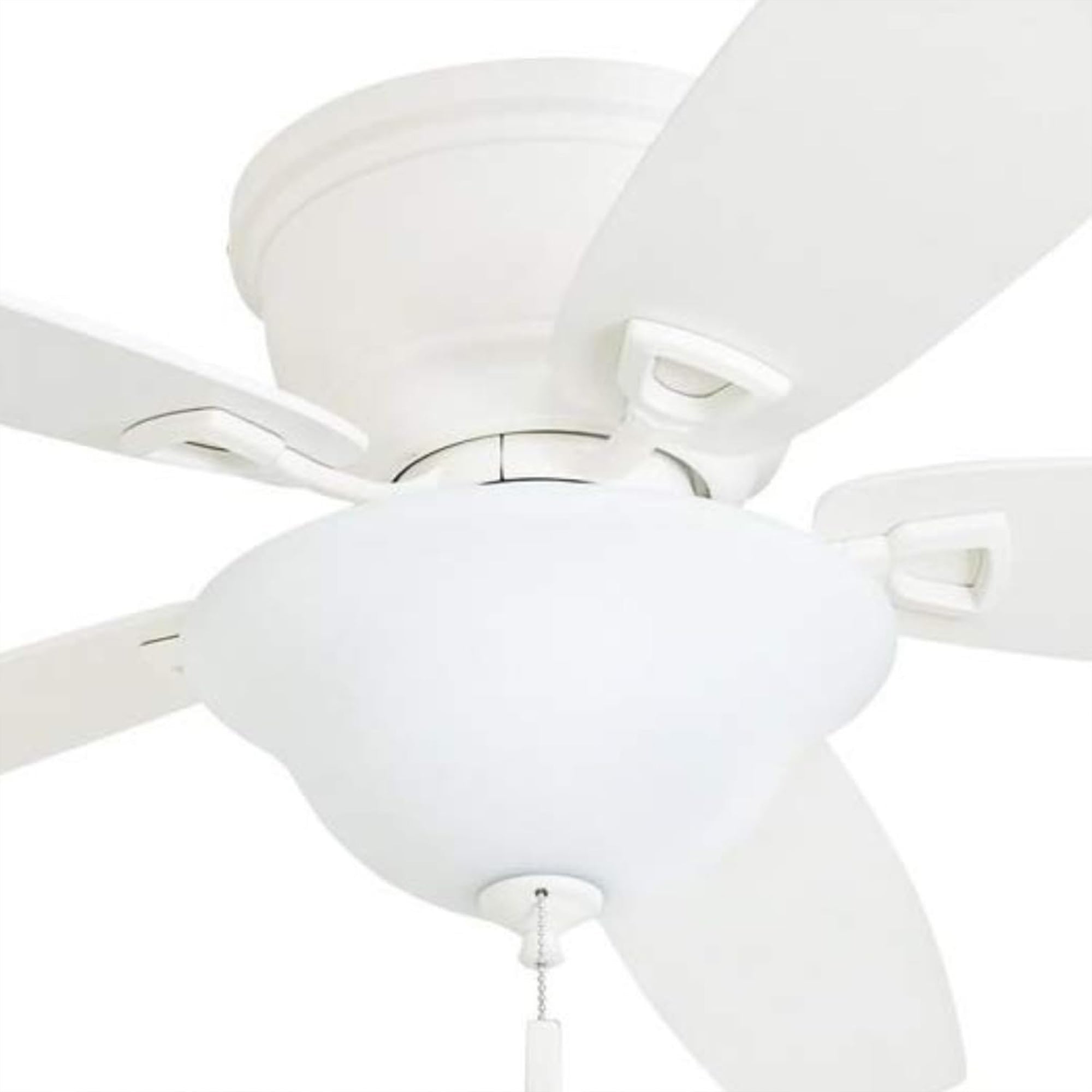 Honeywell Glen Alden 52" Indoor Ceiling Fan with Bowl Light, Pull Chain, White - VMInnovations