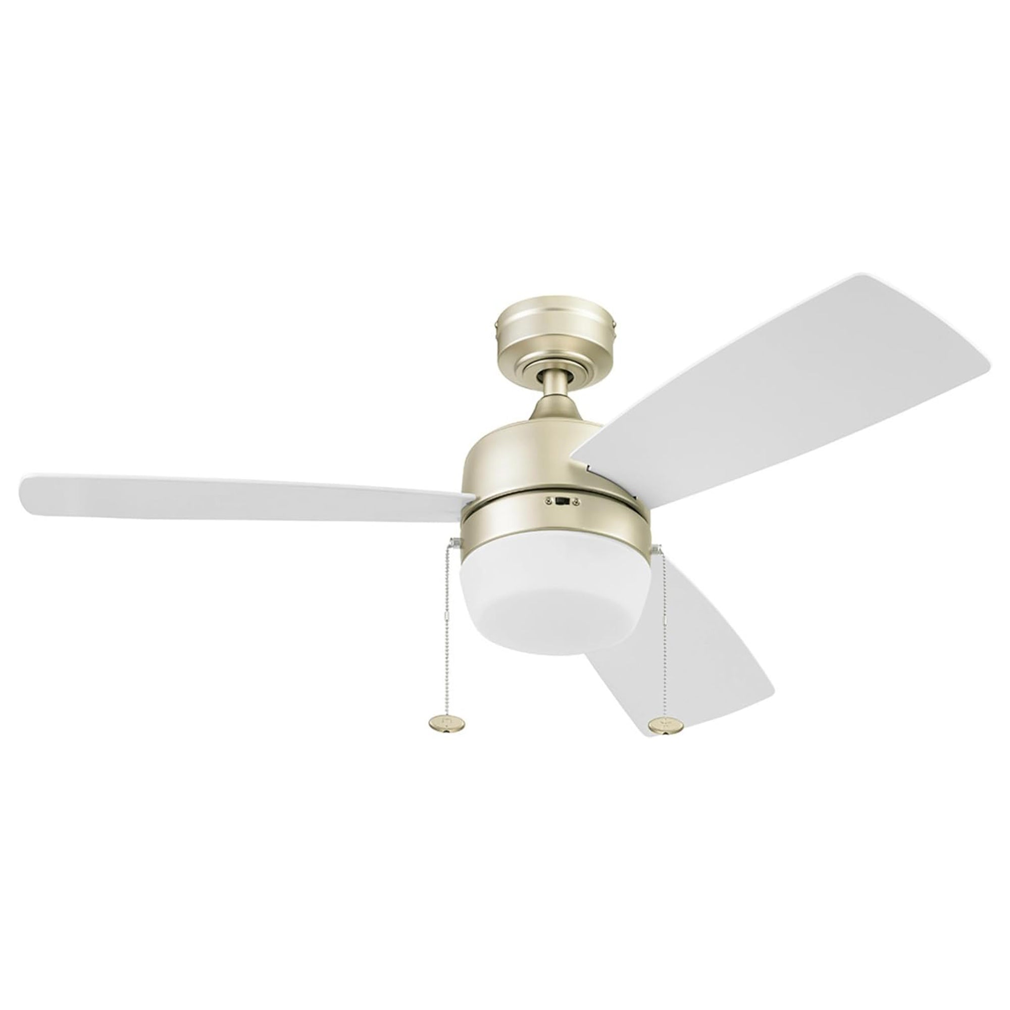 Honeywell Barcadero 44 Inch Indoor LED Ceiling Fan with Pull Chain, Soft Gold - VMInnovations