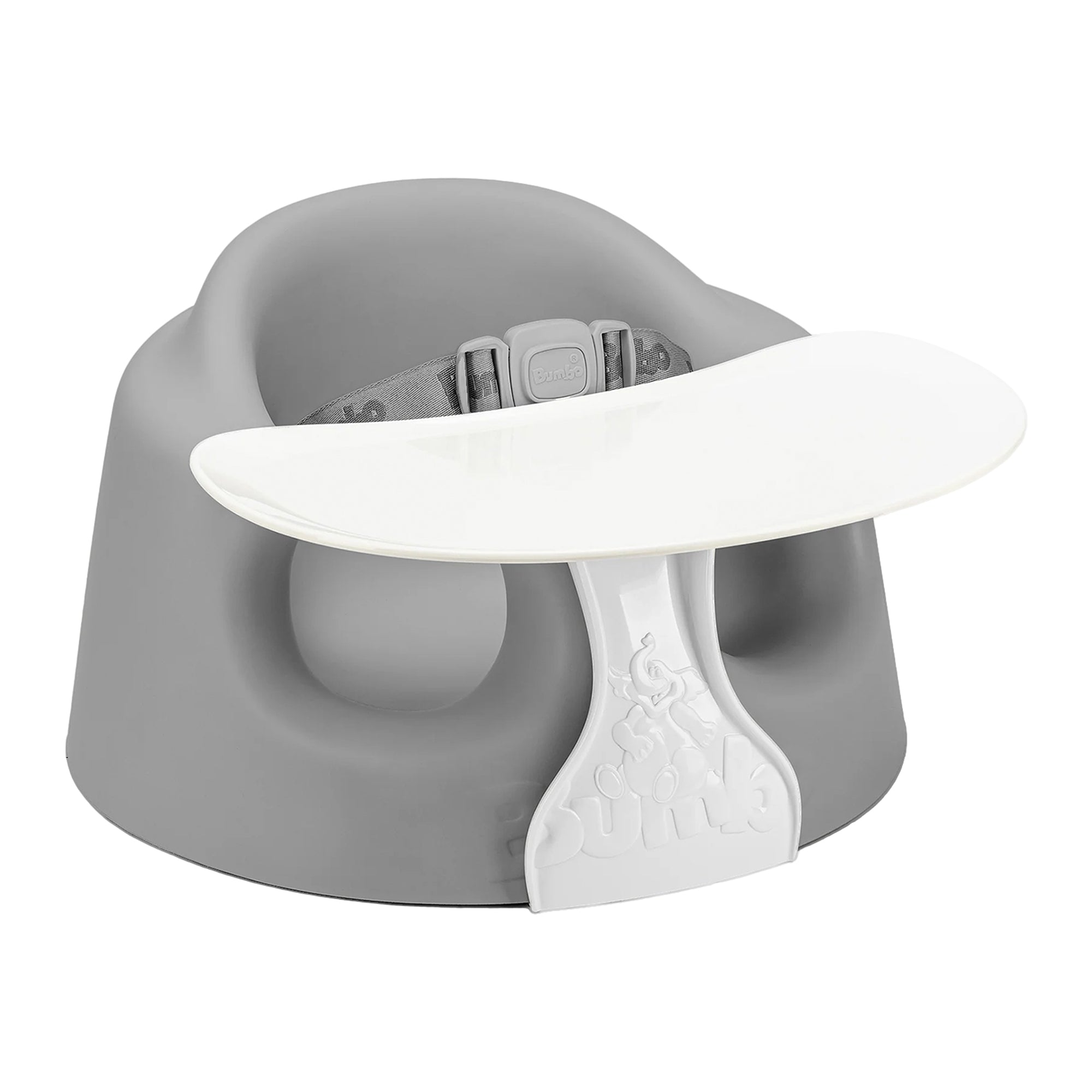 Bumbo Infant Floor Seat PLUS+ Sit Up Chair, Adjustable Safety Harness, Monsoon - VMInnovations