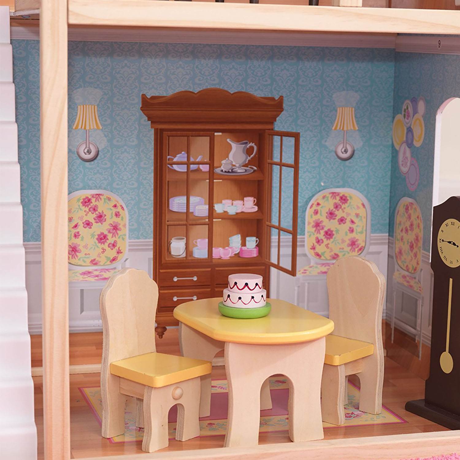 KidKraft Majestic Mansion Play Wooden Dollhouse with Furniture + Doll Family