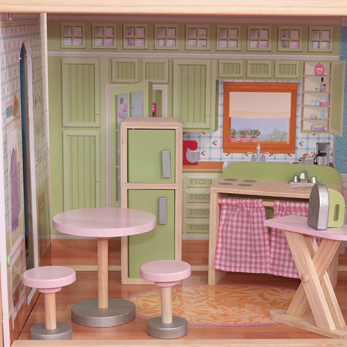 KidKraft Majestic Mansion Play Wooden Dollhouse with Furniture + Doll Family