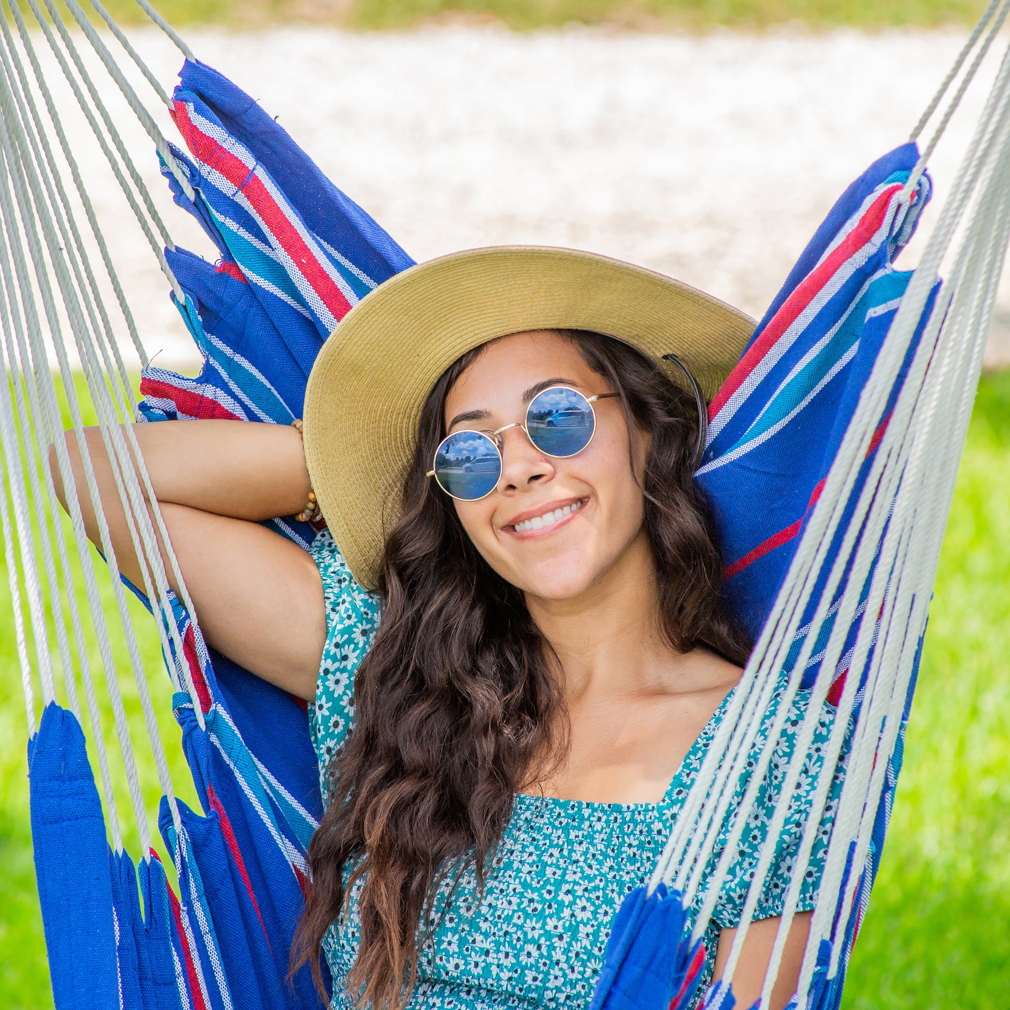 Bliss Hammocks Fabric Hammock Chair w/ Spreader Bar & Hanging Hardware for Patio - VMInnovations