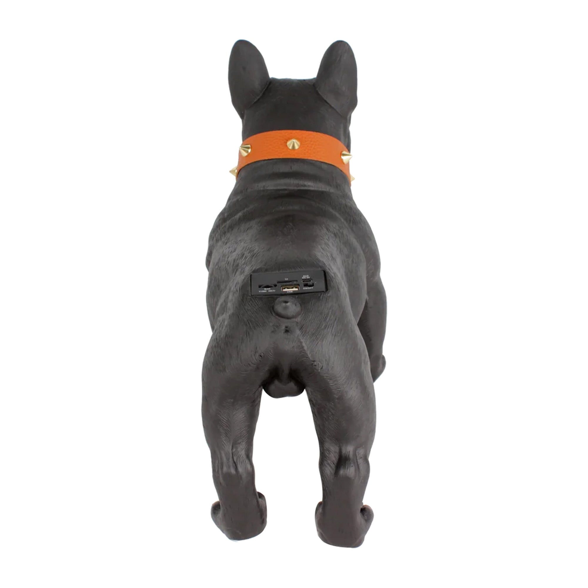 Max Power Bulldog Style Rechargeable Bluetooth Speaker with FM Radio, Black - VMInnovations