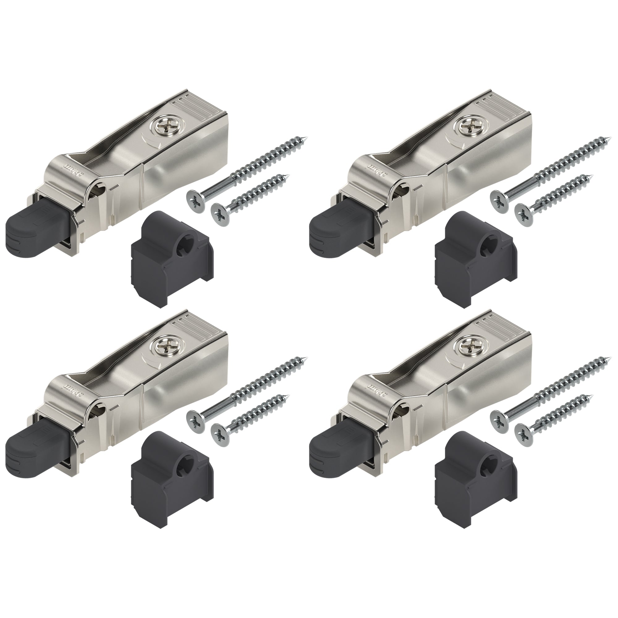 Blum BLUMOTION for Doors (4 Kits), Soft-Close Adapter for COMPACT Hinges, Includes Spacer and Screws for Face Frame Cabinets