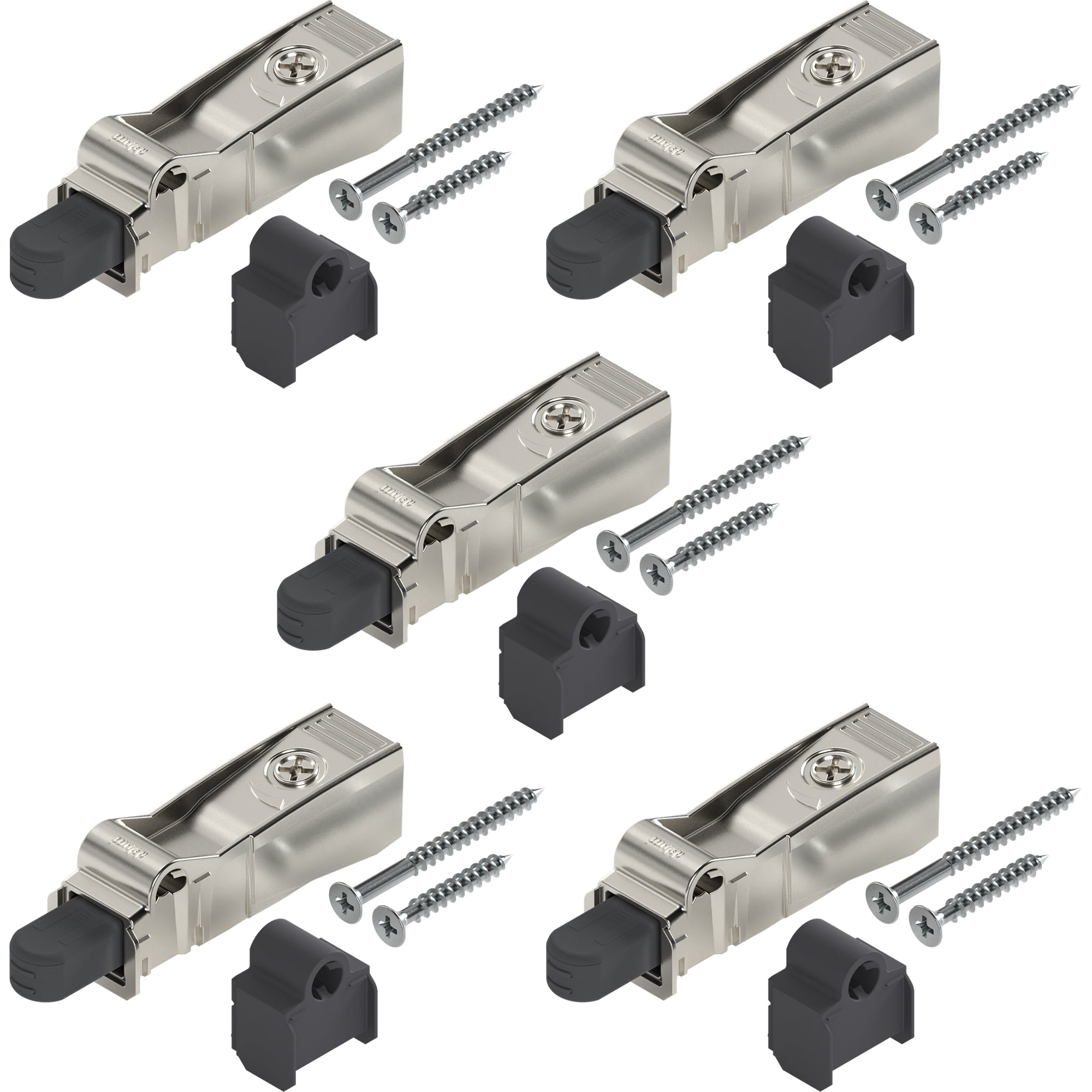 Blum BLUMOTION for Doors (5 Kits), Soft-Close Adapter for COMPACT Hinges, Includes Spacer and Screws for Face Frame Cabinets