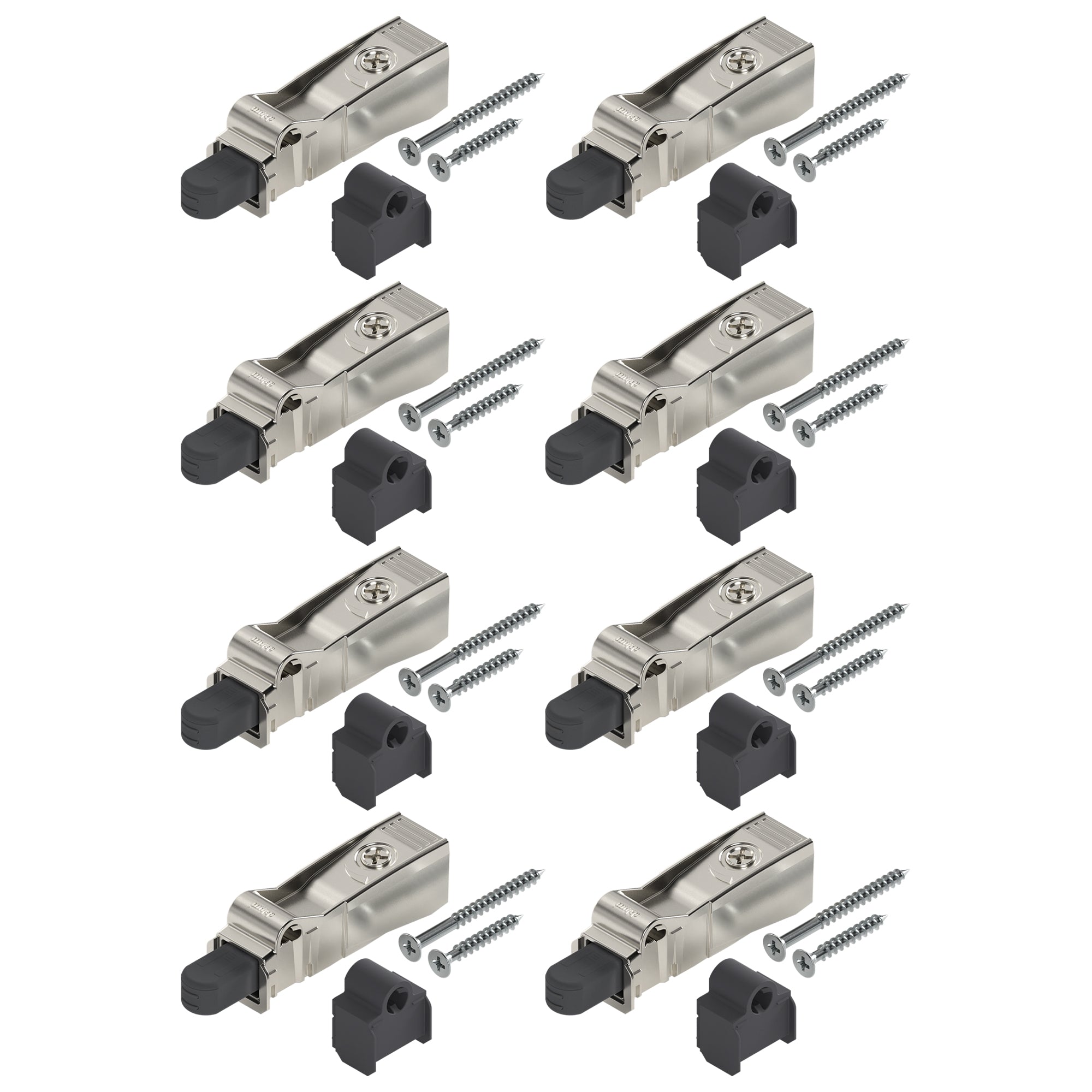 Blum BLUMOTION for Doors (8 Kits), Soft-Close Adapter for COMPACT Hinges, Includes Spacer and Screws for Face Frame Cabinets