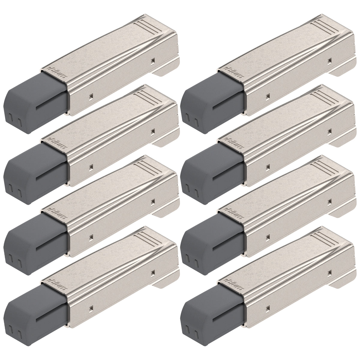 Blum BLUMOTION Add-On for Doors (8 Add Ons), Soft Close for CLIP top and CLIP Hinges, Steel, Tool-Free Installation for Overlay Cabinet Applications