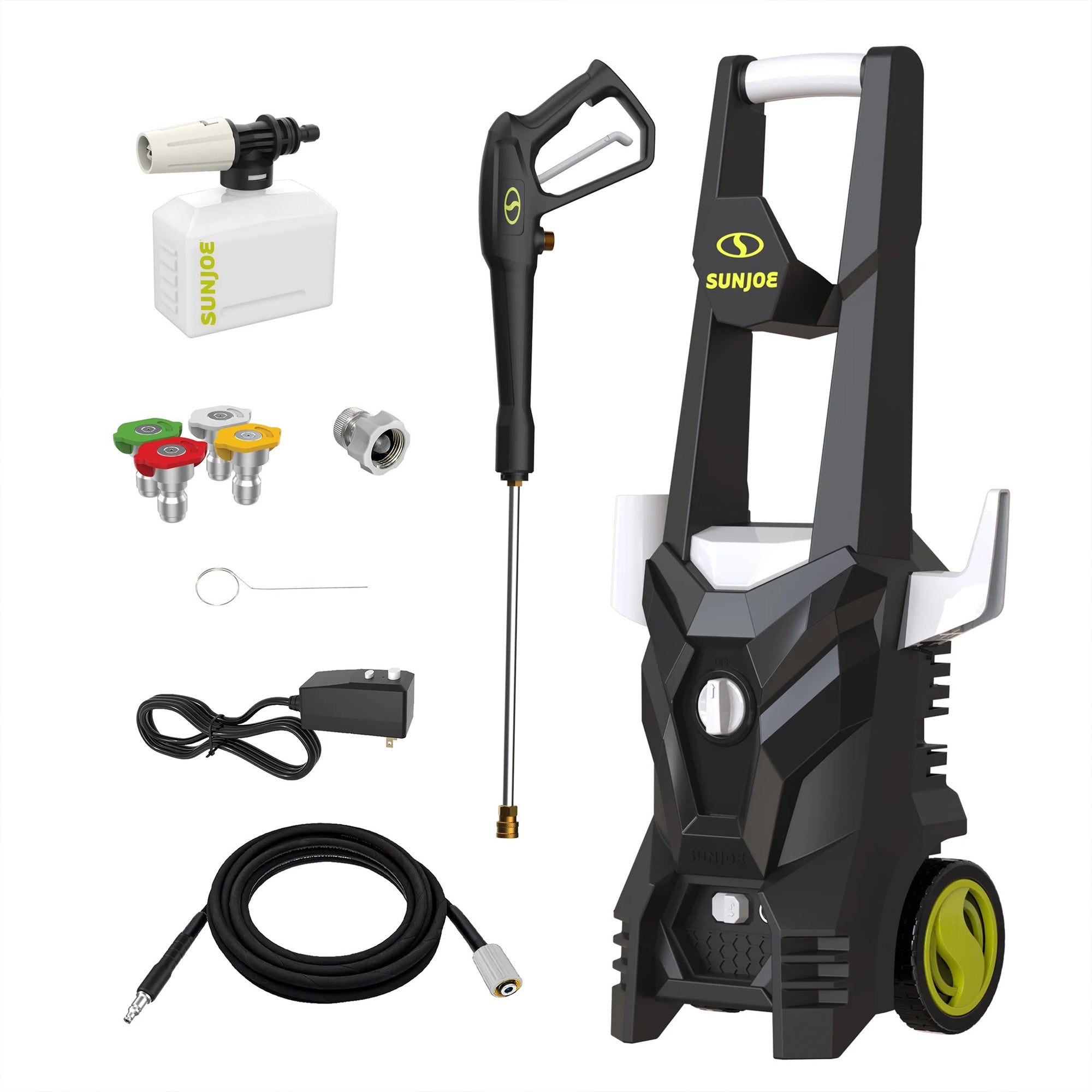 Sun Joe SPX100-GO 1300 Electric Pressure Washer | Portable, Lightweight | Includes Accessories | Ideal for Cars, Patios & Decks - VMInnovations