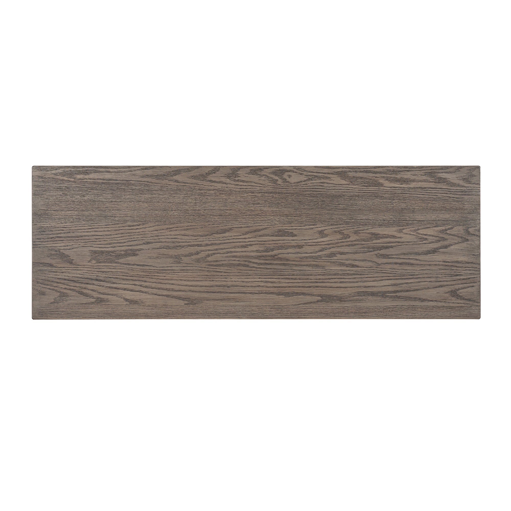 ROME + OAK Tate Farmhouse Wooden Console Table, Accent Furniture, Brown & Cream