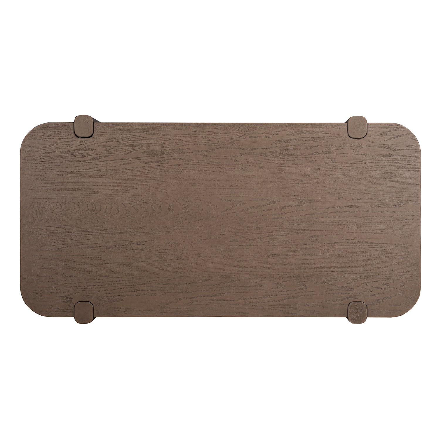 ROME + OAK Coriles Cocktail Table Wood Rectangle Furniture w/ Shelf, Light Beige