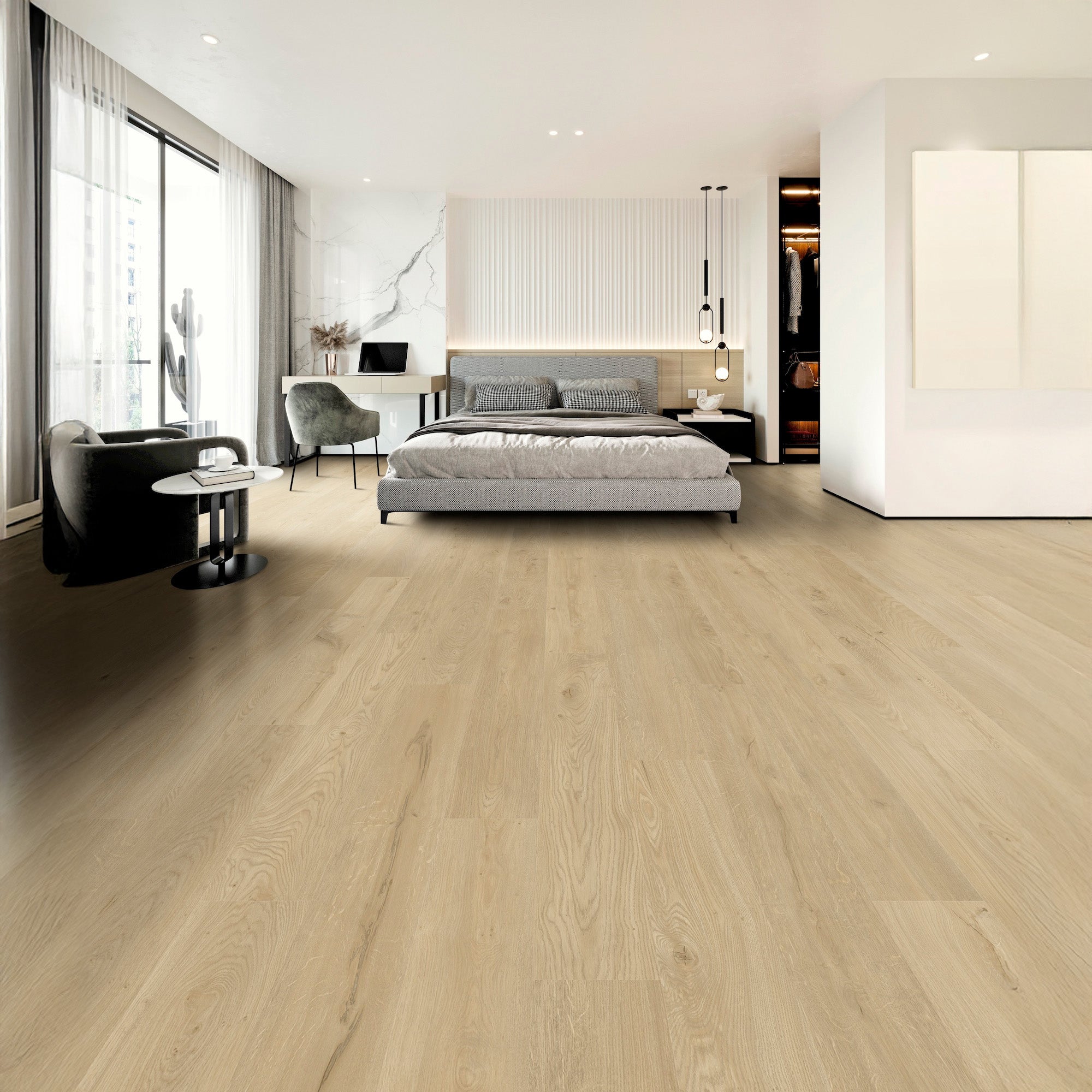 Nature's Mark Vinyl Flooring, Modern Hardwood, 22.16 sq. ft. per Carton, Madison - VMInnovations