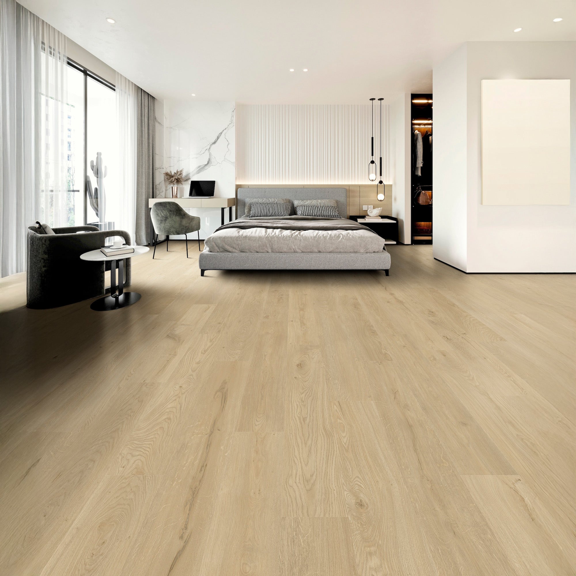 Nature's Mark Vinyl Flooring, Modern Hardwood, 22.16 sq. ft. per Carton, Madison