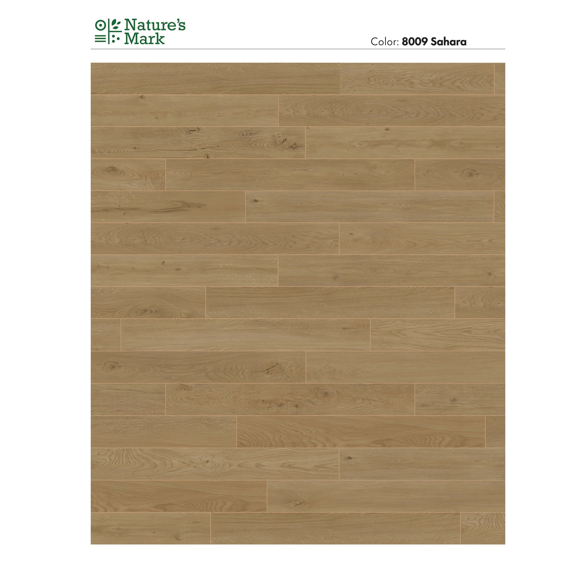 Nature's Mark Vinyl Flooring, Modern Hardwood, 22.16 sq. ft. per Carton, Sahara - VMInnovations