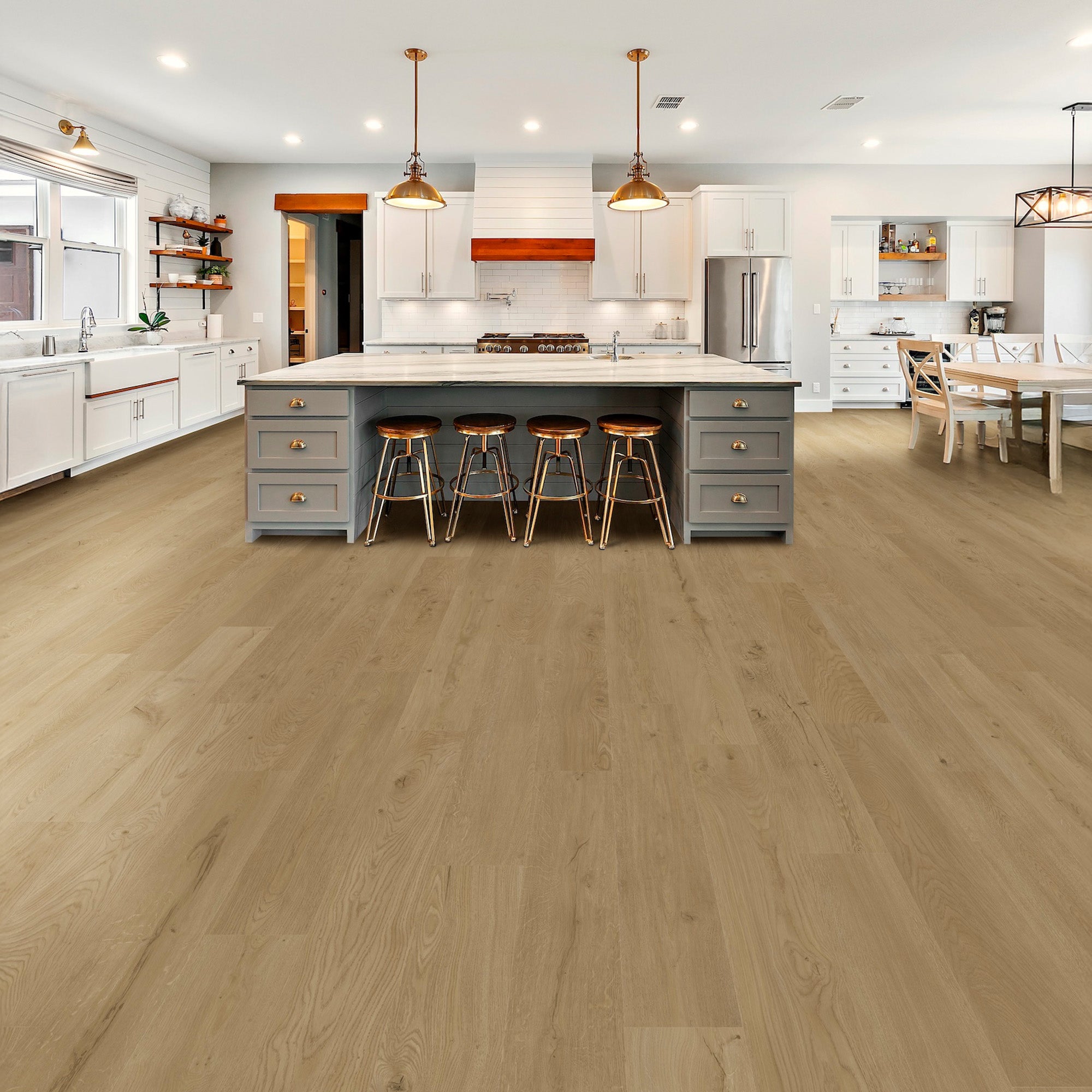 Nature's Mark Vinyl Flooring, Modern Hardwood, 22.16 sq. ft. per Carton, Sahara - VMInnovations
