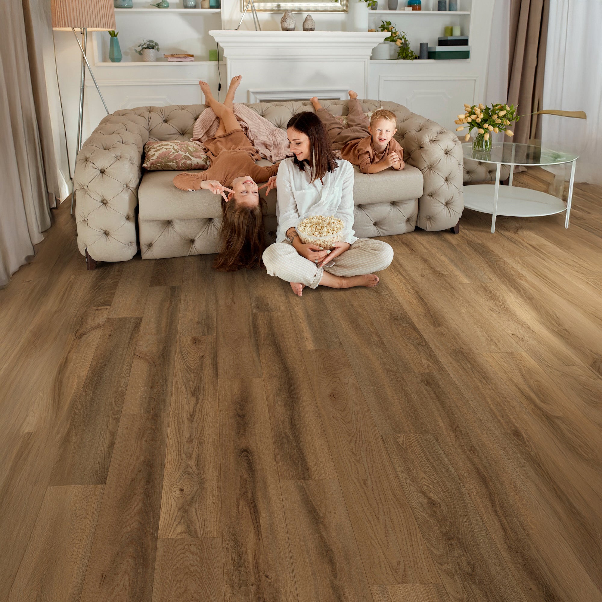 Nature's Mark Vinyl Flooring, Modern Hardwood, 22.16 sq. ft. per Carton, Ranch