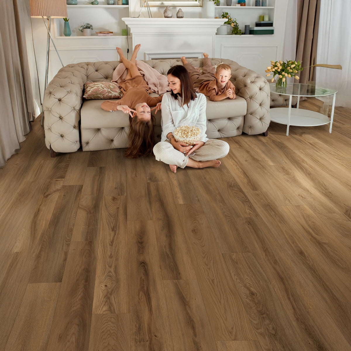 Nature's Mark Vinyl Flooring, Modern Hardwood, 22.16 sq. ft. per Carton, Ranch