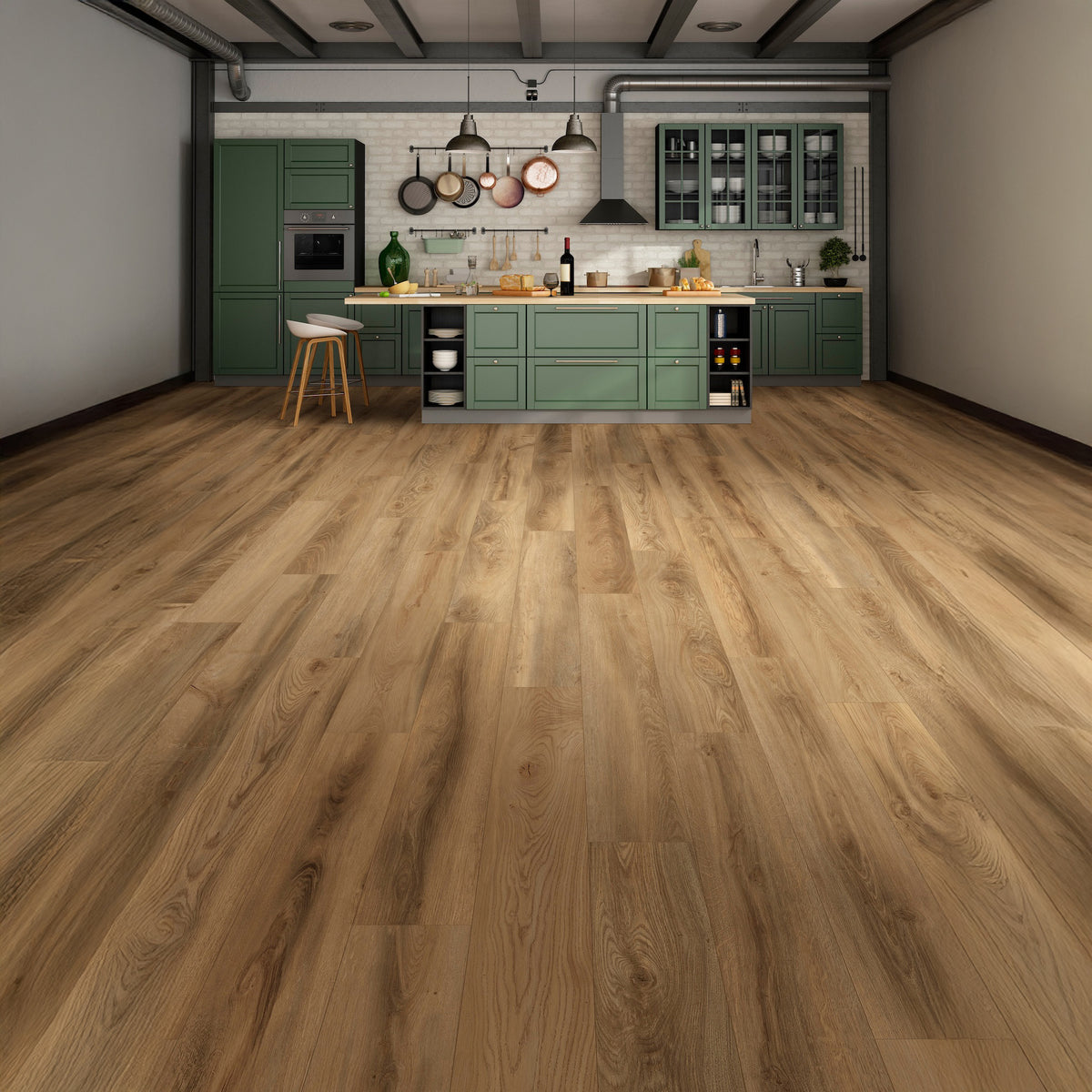 Nature's Mark Vinyl Flooring, Modern Hardwood, 22.16 sq. ft. per Carton, Ranch