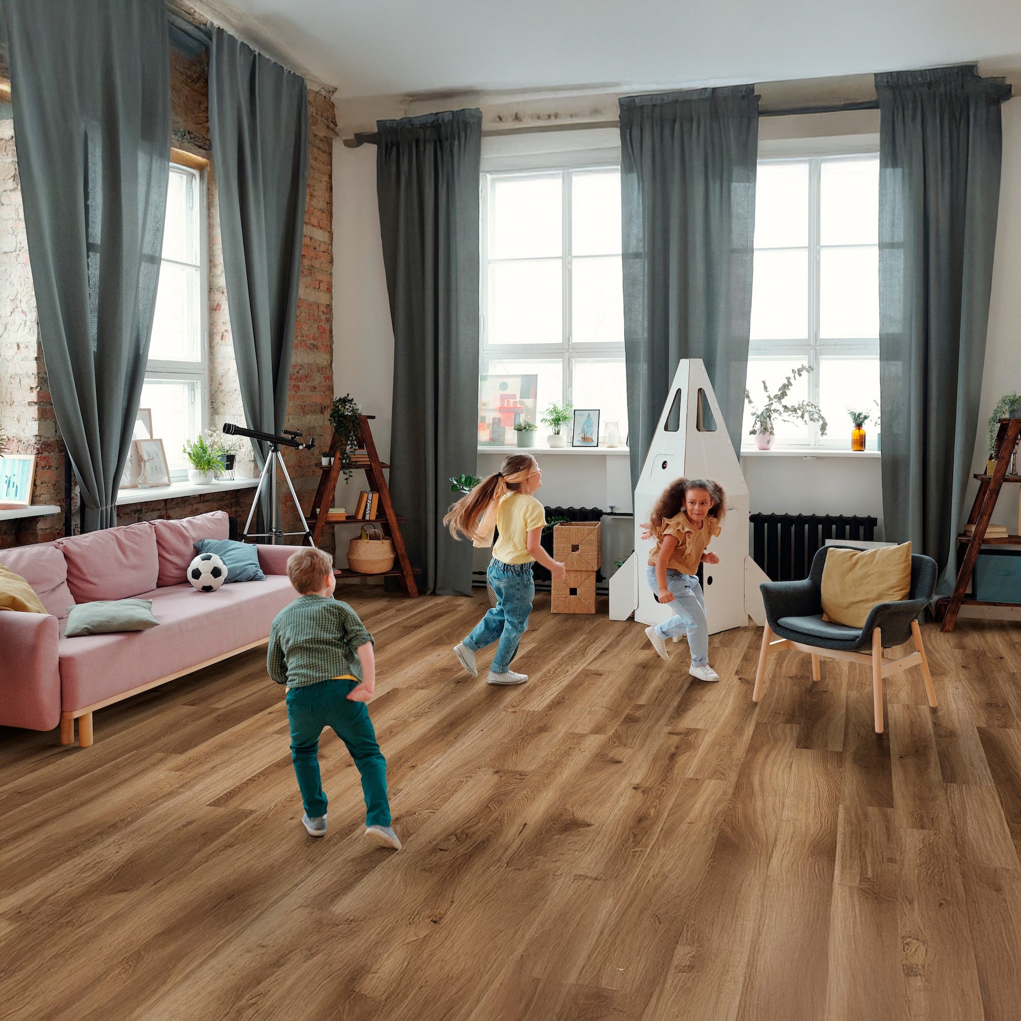 Nature's Mark Vinyl Flooring, Modern Hardwood, 22.16 sq. ft. per Carton, Summit - VMInnovations