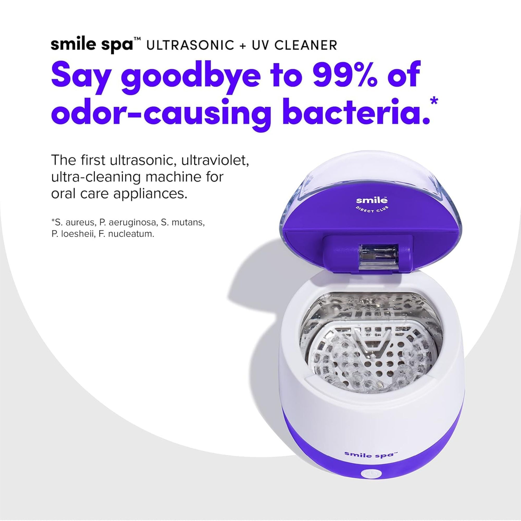 SmileDirectClub Smile Spa Ultrasonic & UV Cleaning Machine for Dental (Open Box)