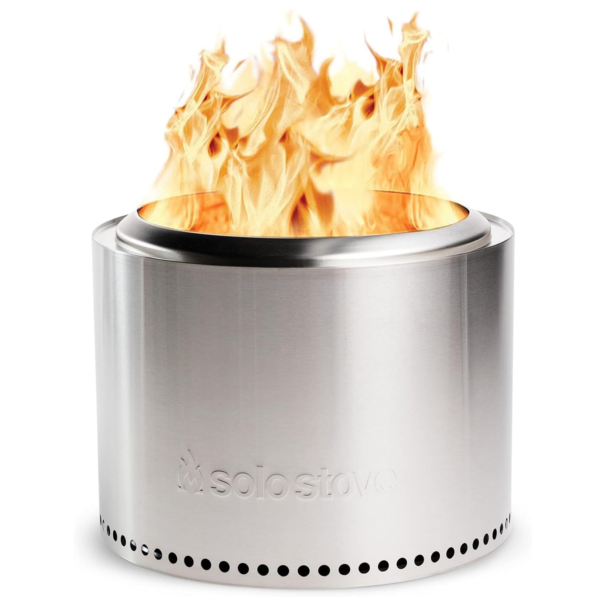 Solo Stove Bonfire 19.5" Smokeless Fire Pit with Removable Ash Pan | Portable Outdoor Fire Pit | Stainless Steel - Wood Burning Lightweight Fireplace | Ideal for 4-6 People, 20 lbs