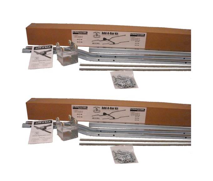 NEW! (2) Light Rail 5.0 Indoor Garden Grow Light Mover Reflector Add-A-Bar Kits