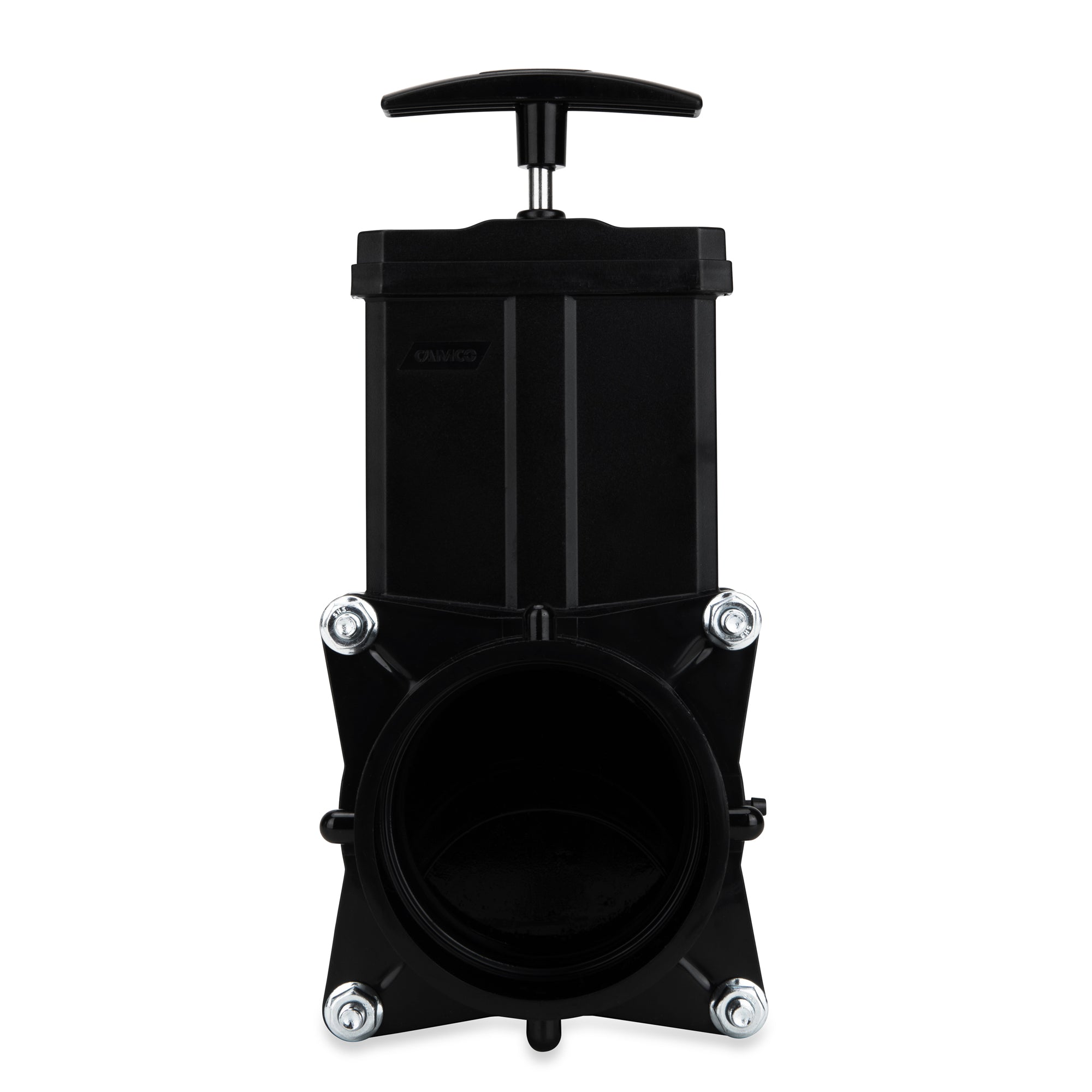 Camco RV Gate Valve with 3.5 Inch Clear Adapter for Sewer Hose and Drain Pipe - VMInnovations
