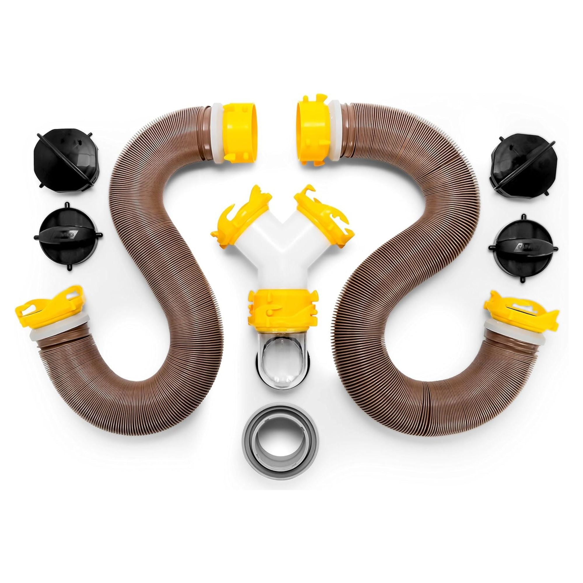 Camco Revolution 20 Ft RV Sewer Hose Kit with Swivel Fittings and Wye Connector - VMInnovations
