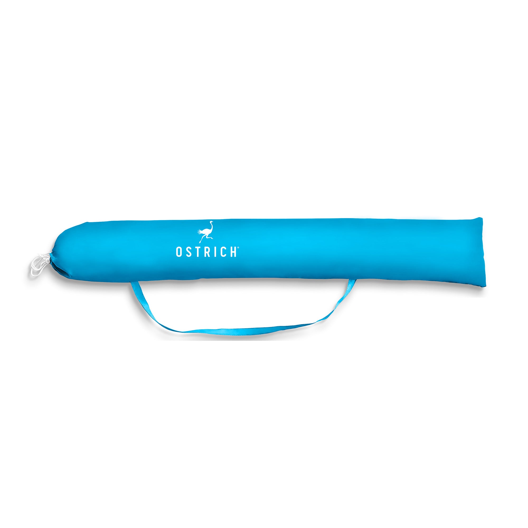 Ostrich The Deluxe Umbrella, 7 ft Beach Umbrella with Sand Auger, Light Blue