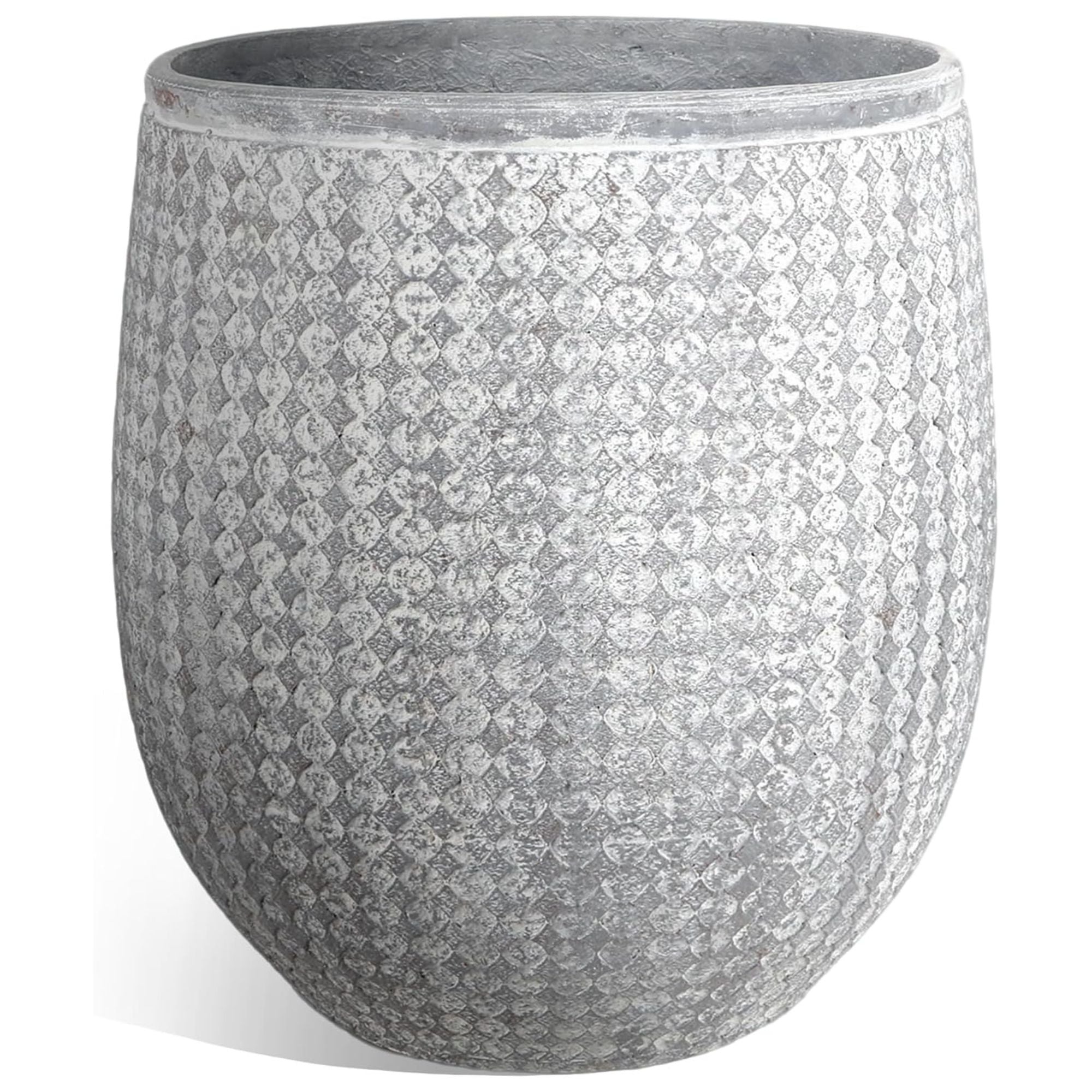 Worth 14.5" Round Planter, Lightweight Magnesium Oxide Plant Pot (Open Box)